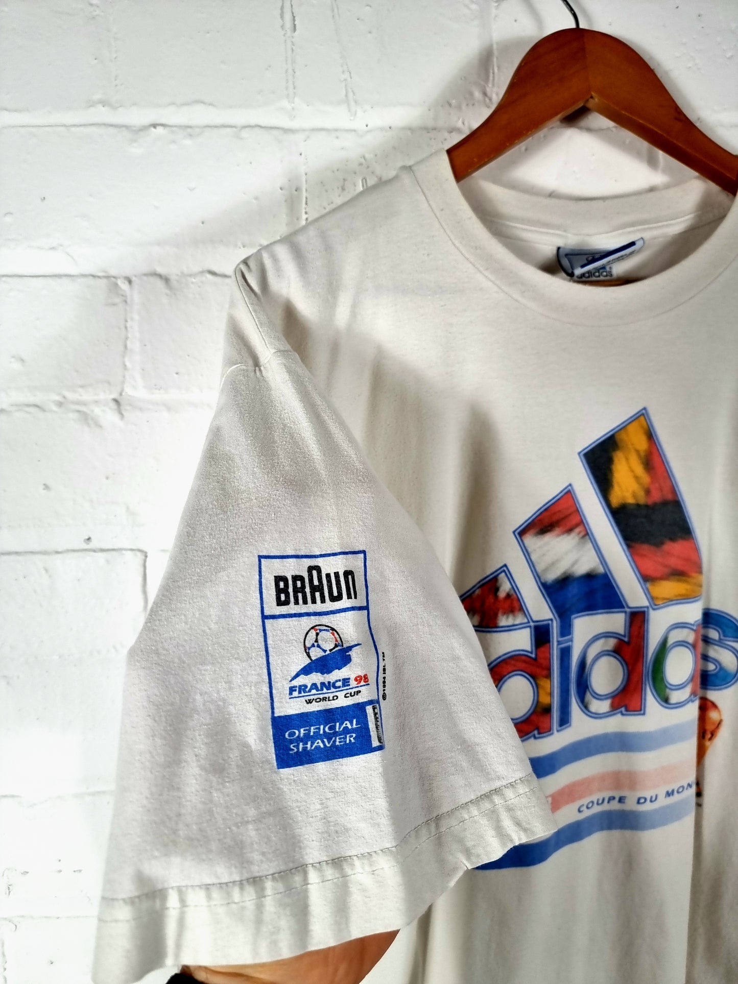 Adidas France 98 Coupe Du Monde Graphic Cotton T-Shirt XL