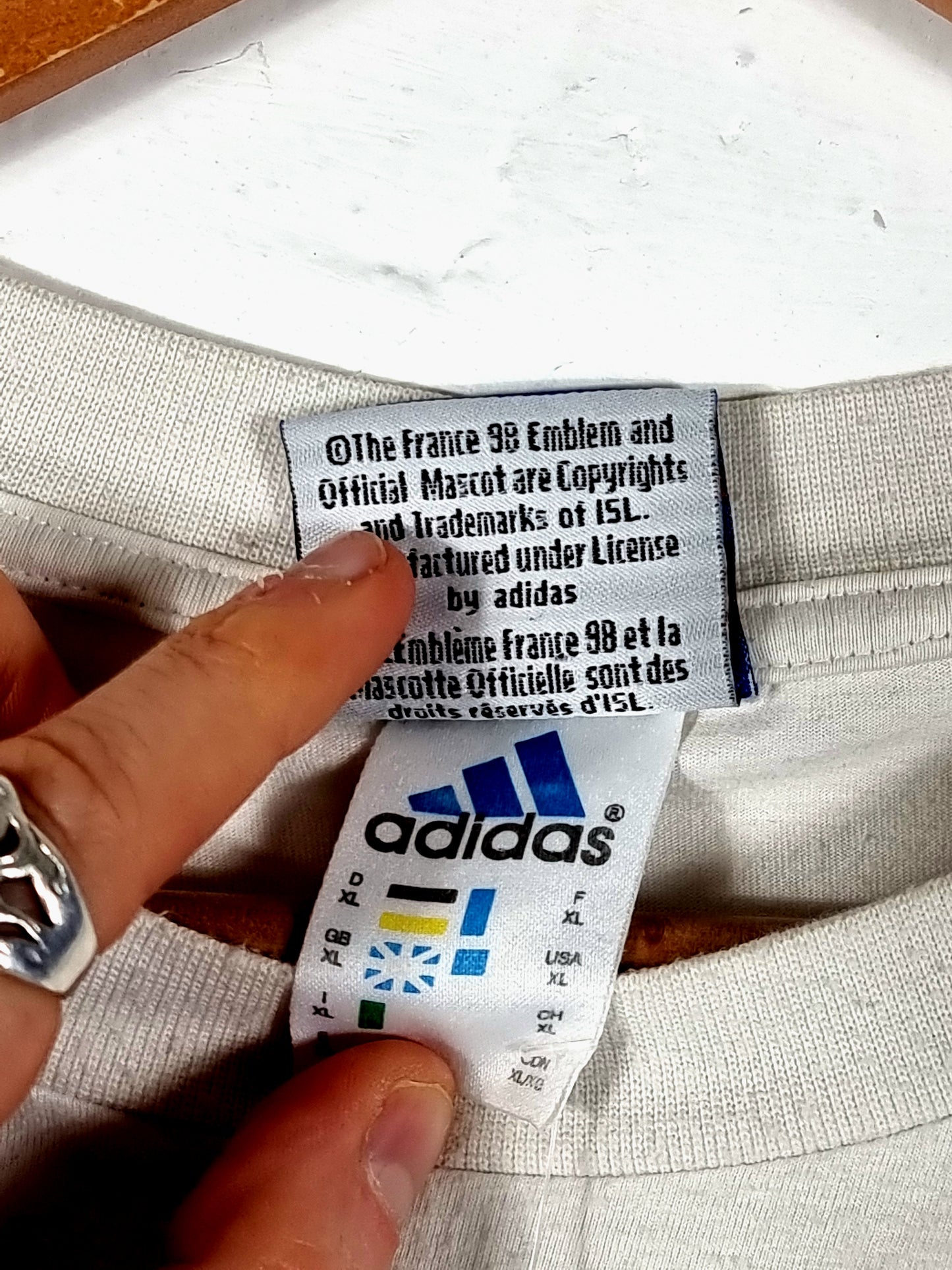 Adidas France 98 Coupe Du Monde Graphic Cotton T-Shirt XL