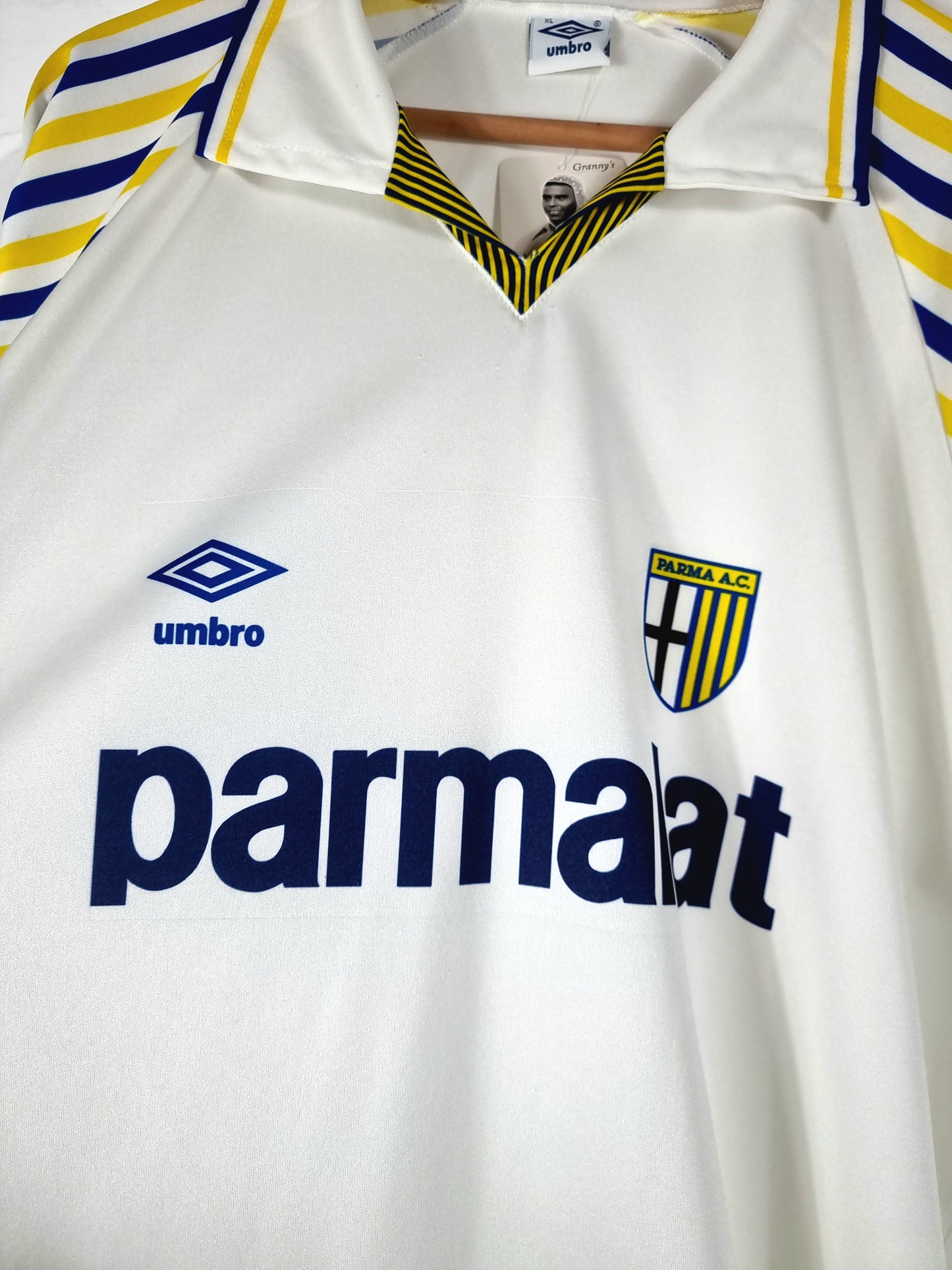 Umbro Parma 1990/91 Home Shirt XL