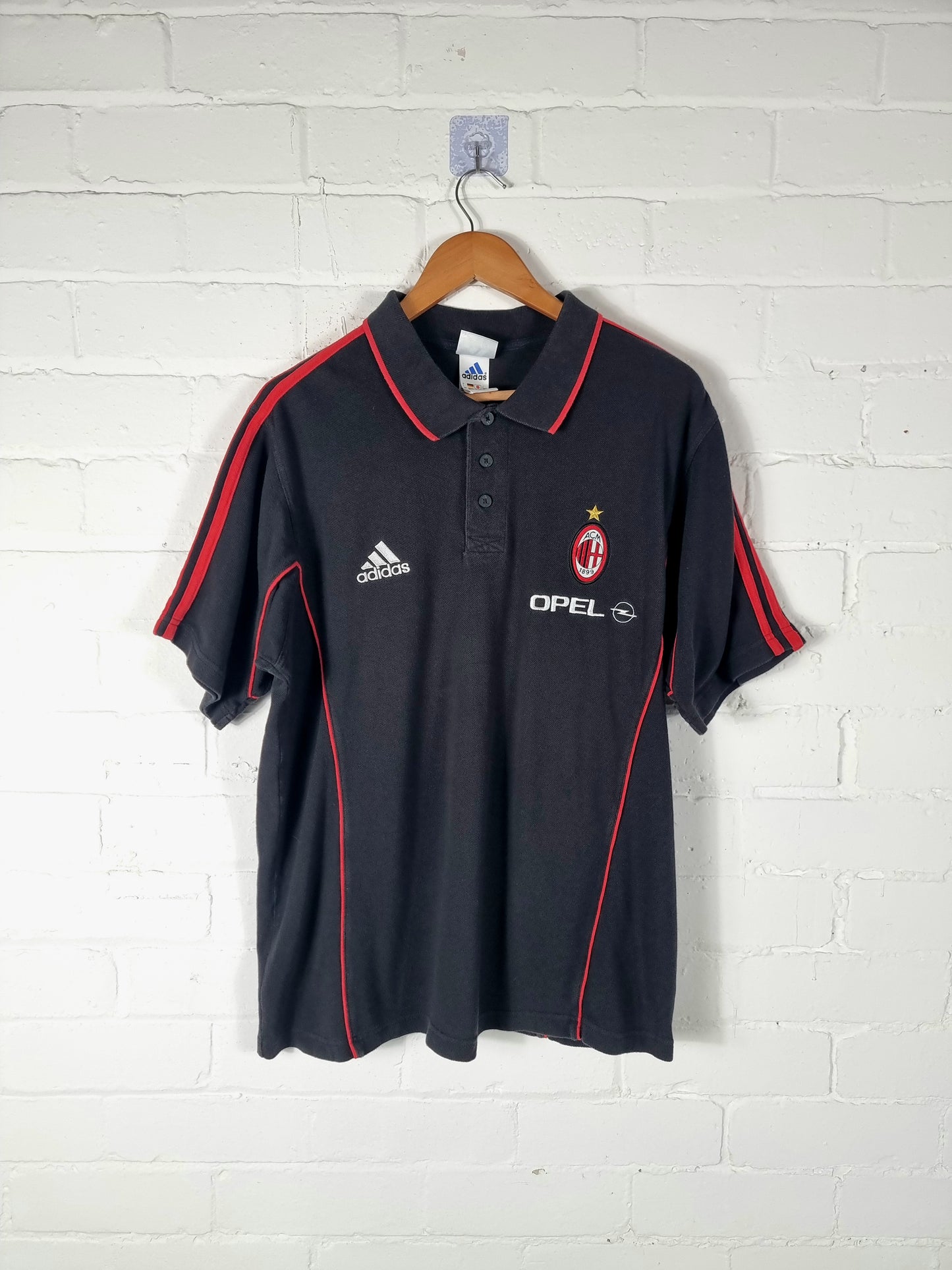 Adidas AC Milan 1999/00 Training Polo Shirt Large