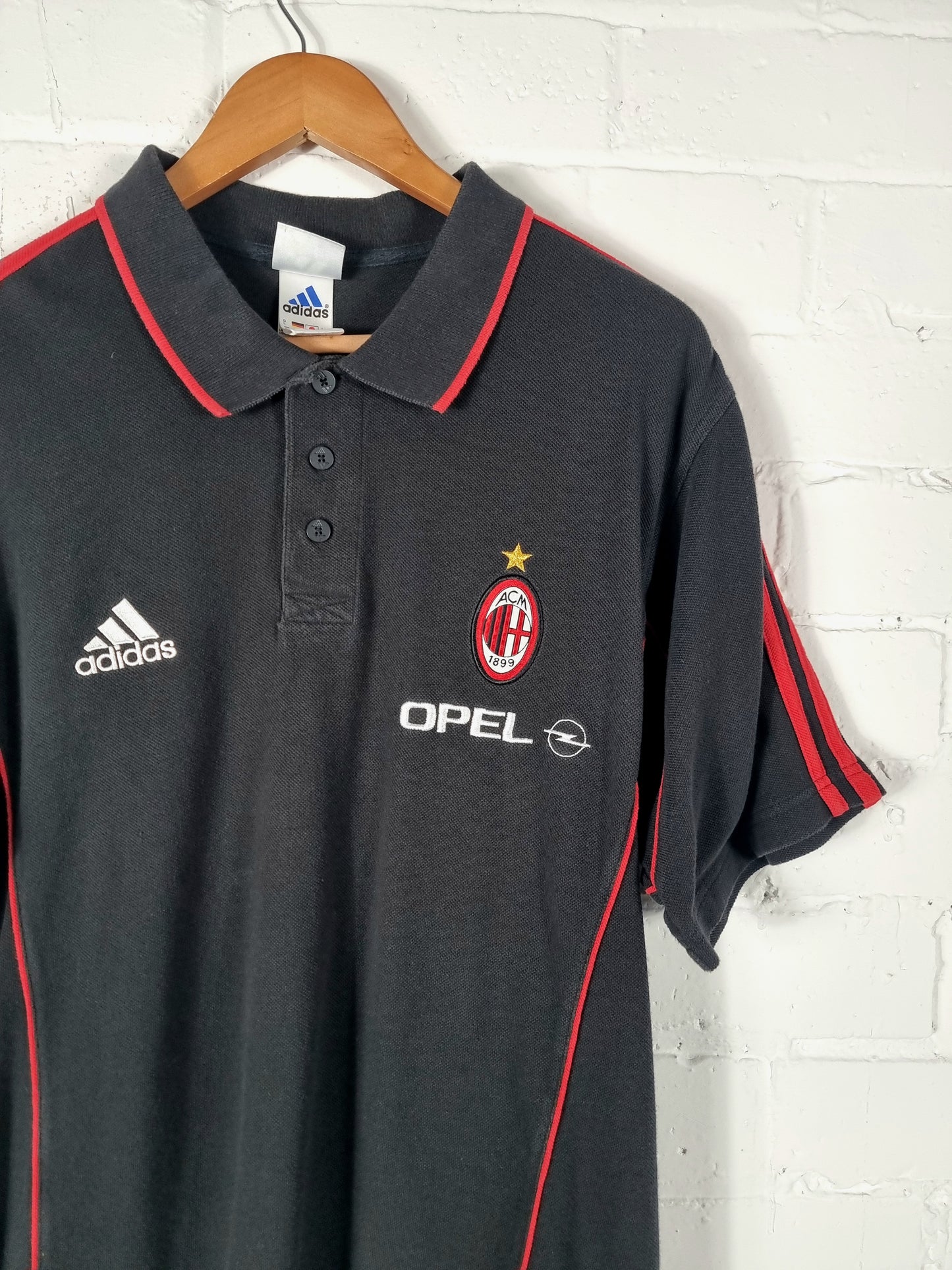 Adidas AC Milan 1999/00 Training Polo Shirt Large
