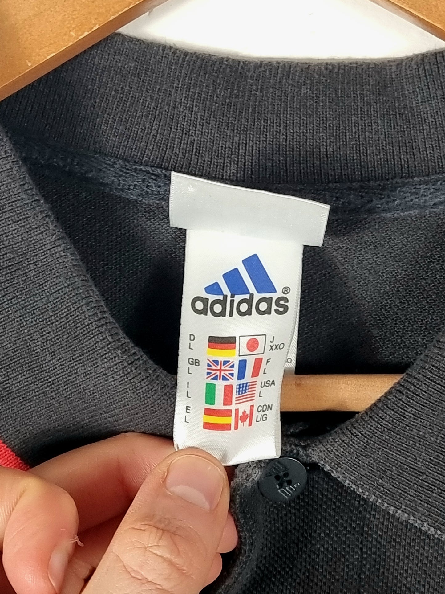 Adidas AC Milan 1999/00 Training Polo Shirt Large