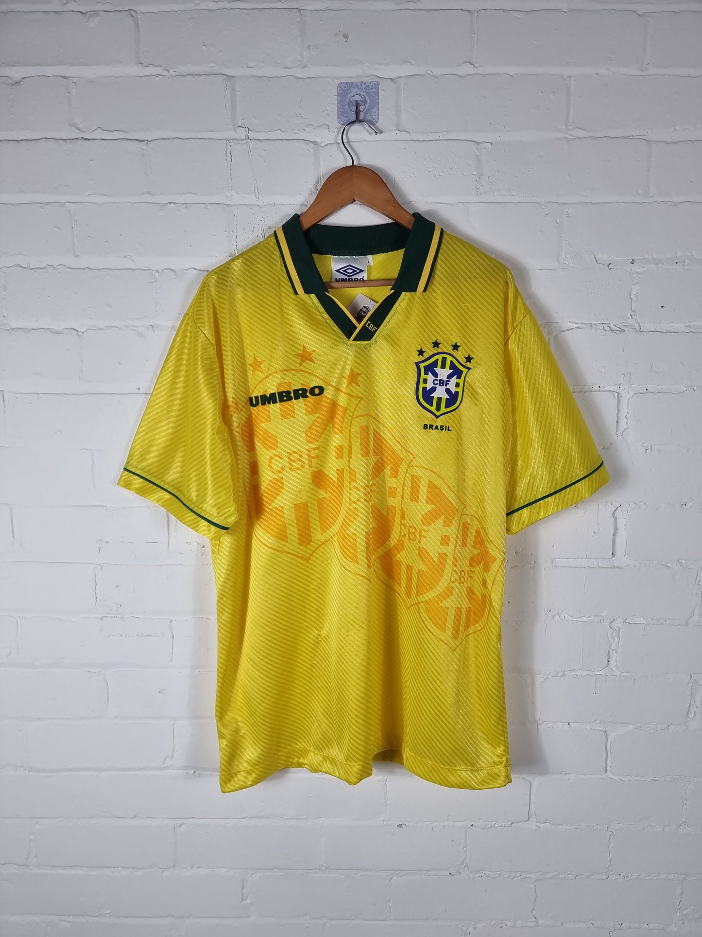 Umbro Brazil 1994/97 Home Shirt XL