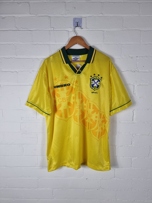 Umbro Brazil 1994/97 Home Shirt XL