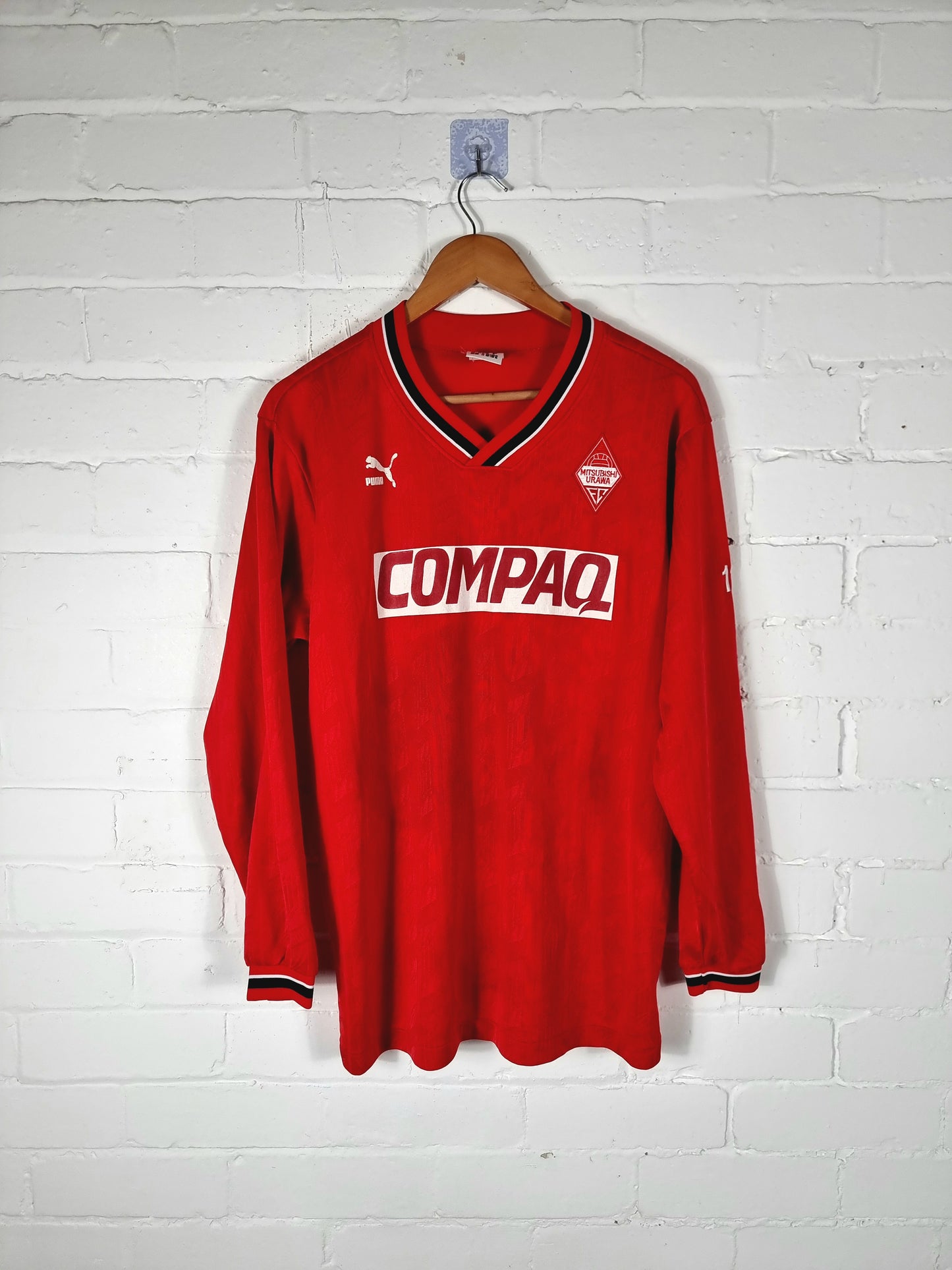 Puma Urawa Red Diamonds 1998/99 Long Sleeve Player Issue Training Shirt Large