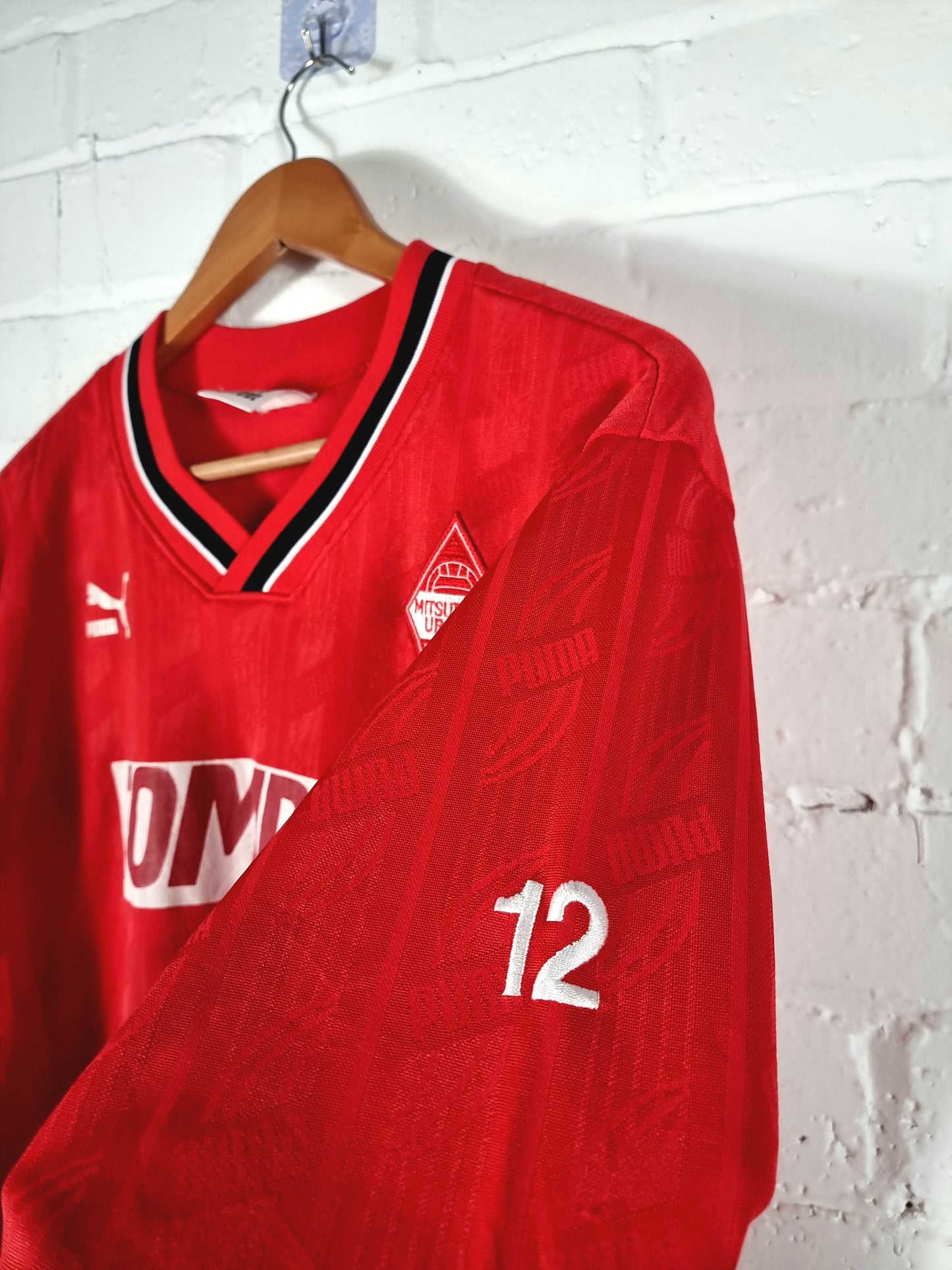 Puma Urawa Red Diamonds 1998/99 Long Sleeve Player Issue Training Shirt Large