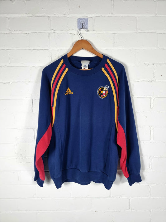 Adidas Spain 2000/02 Training Sweatshirt Small