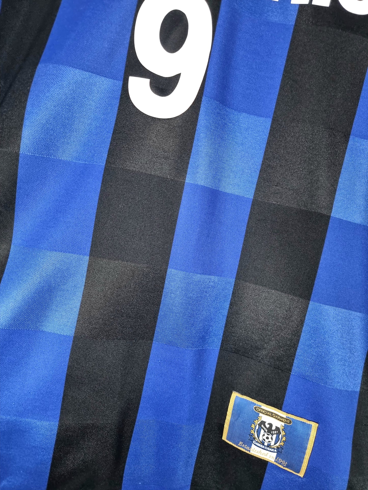 Adidas Gamba Osaka 1997/98 '9 (Mboma)' Home Shirt Medium