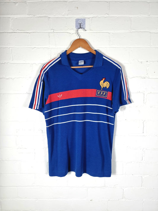Adidas France 1984/85 Home Shirt Large
