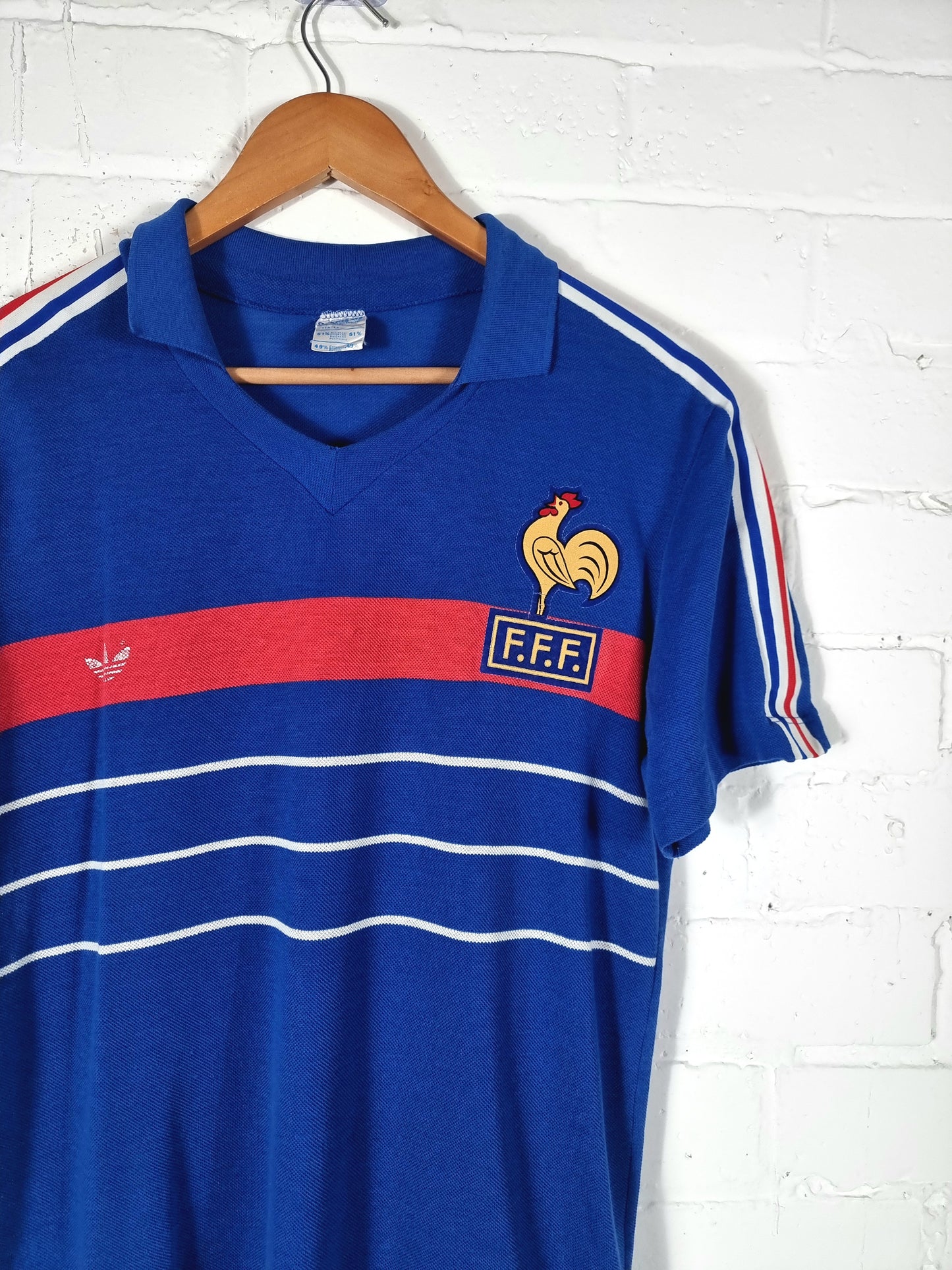 Adidas France 1984/85 Home Shirt Large