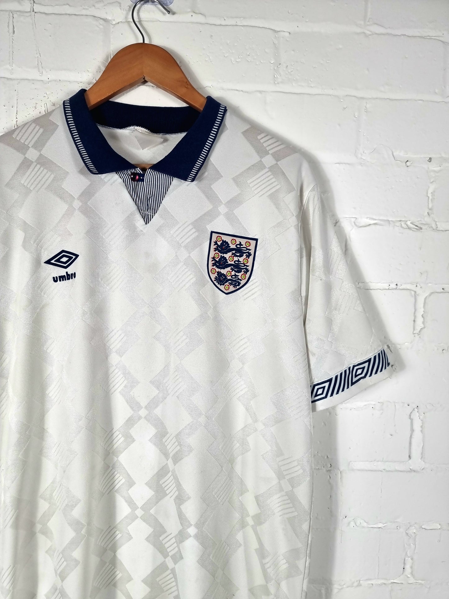 Umbro England 1990/92 '19 (Gascoigne)' Home Shirt Large