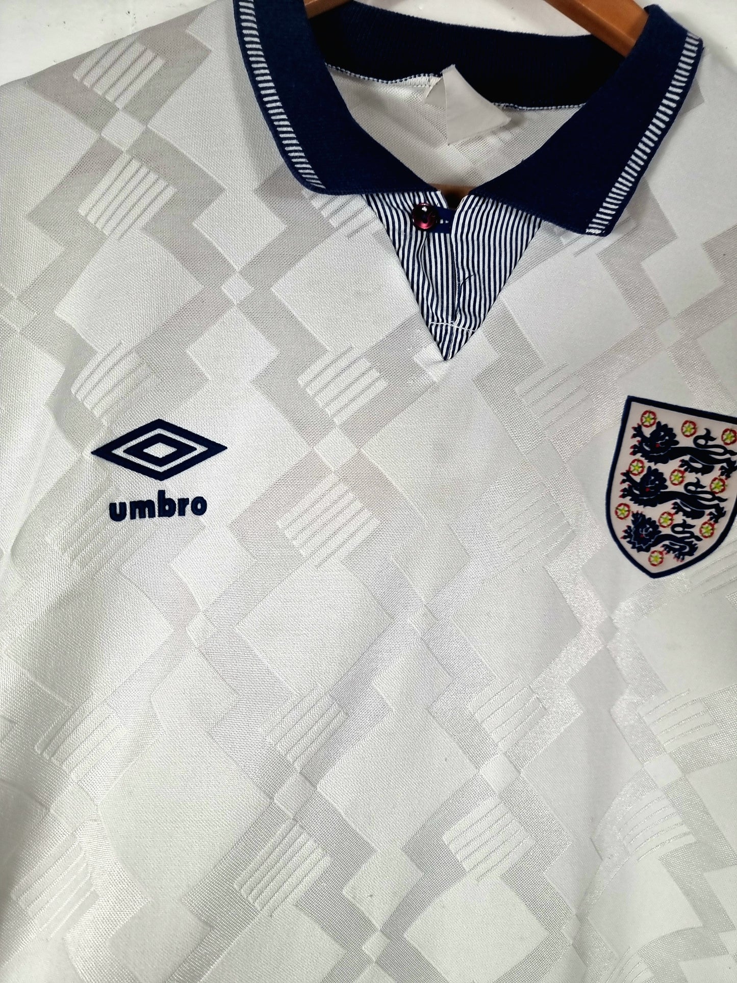 Umbro England 1990/92 '19 (Gascoigne)' Home Shirt Large