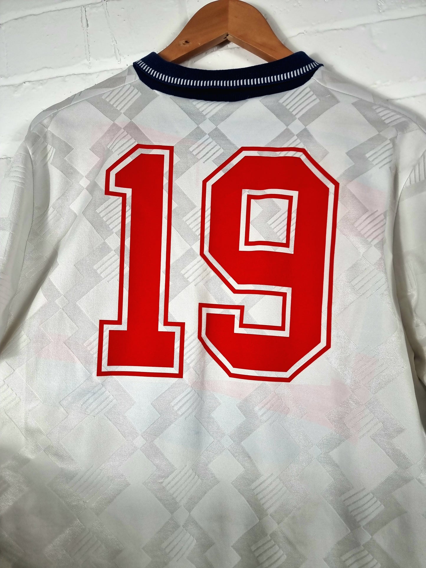 Umbro England 1990/92 '19 (Gascoigne)' Home Shirt Large