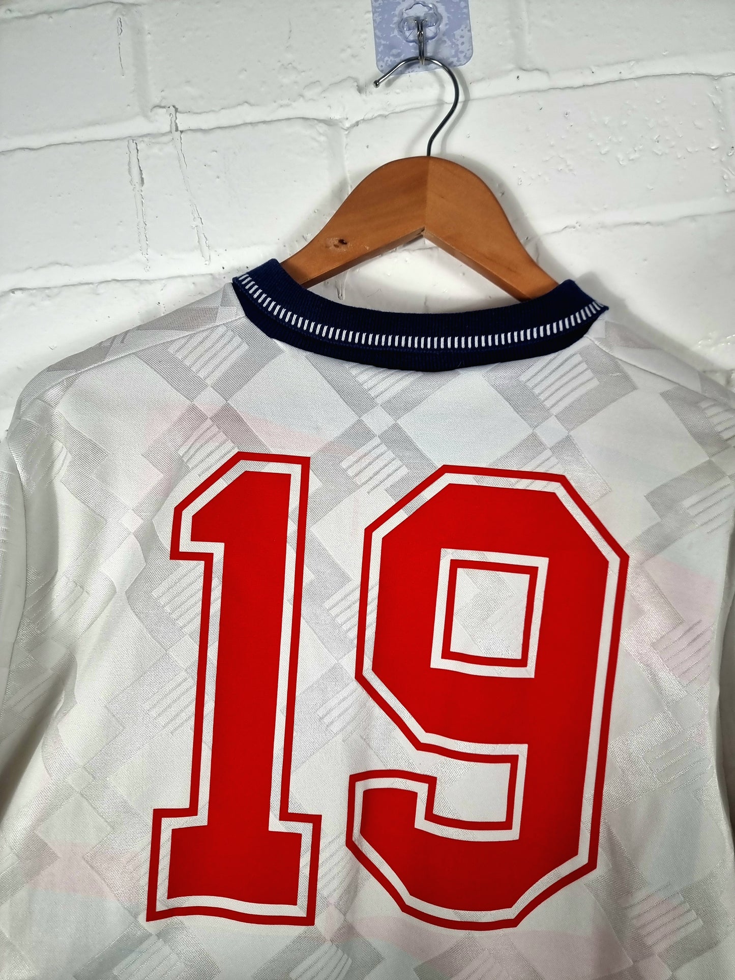 Umbro England 1990/92 '19 (Gascoigne)' Home Shirt Large