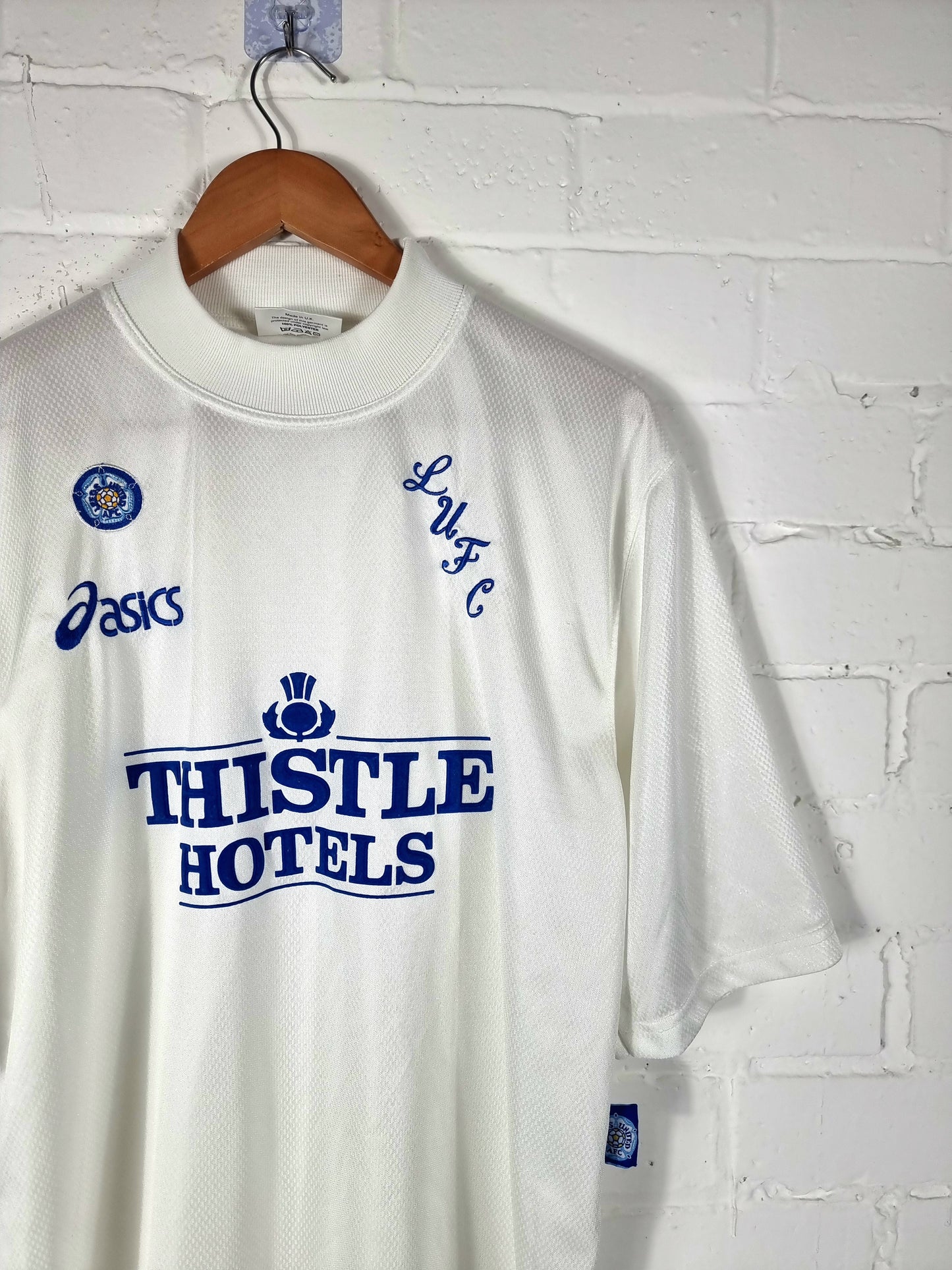 Asics Leeds United 1995/96 Home Shirt Large