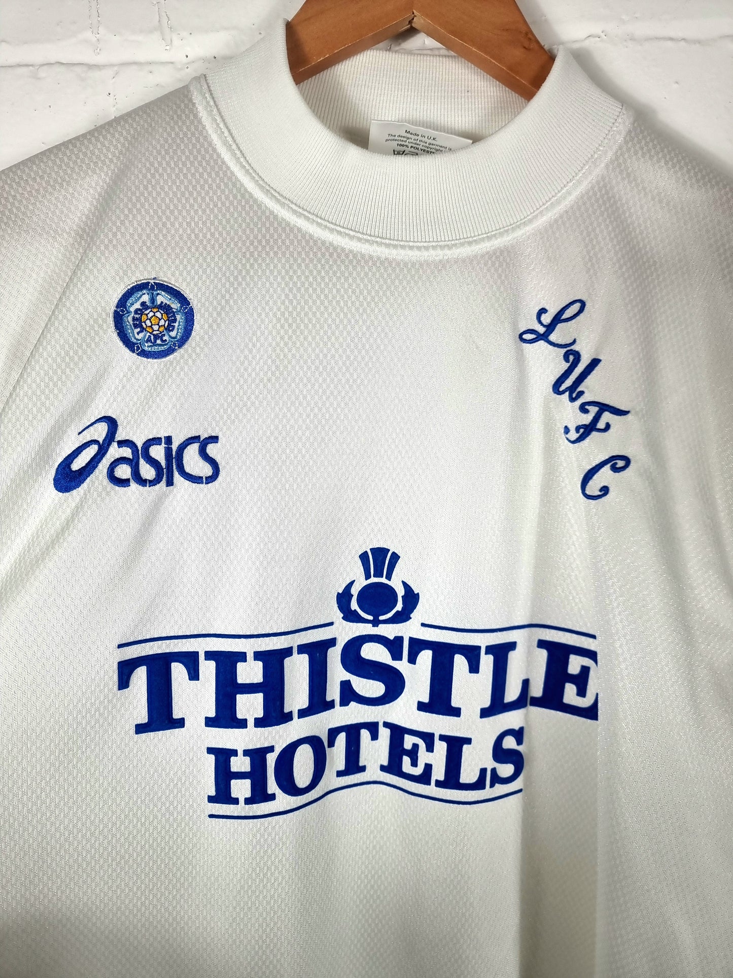 Asics Leeds United 1995/96 Home Shirt Large