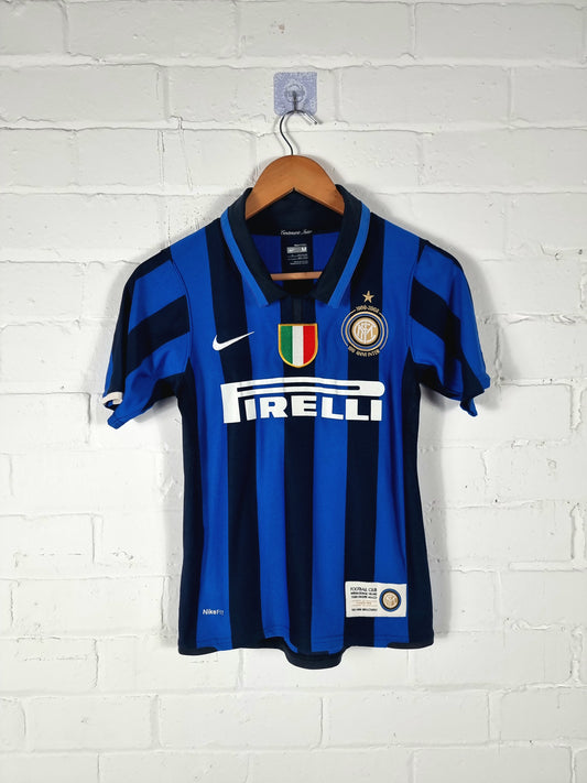 Nike Inter Milan 2007/08 Centenary Home Shirt Youth Medium