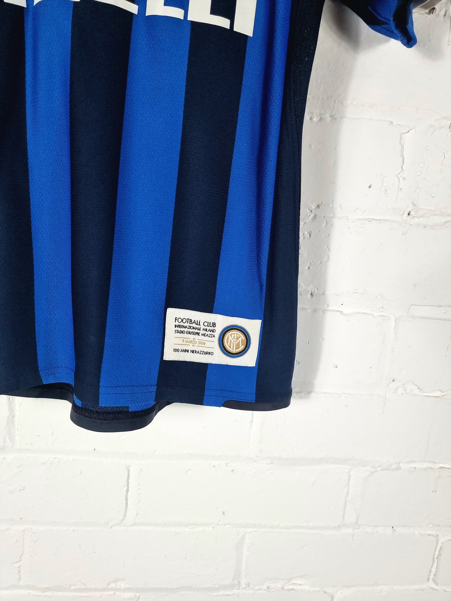 Nike Inter Milan 2007/08 Centenary Home Shirt Youth Medium