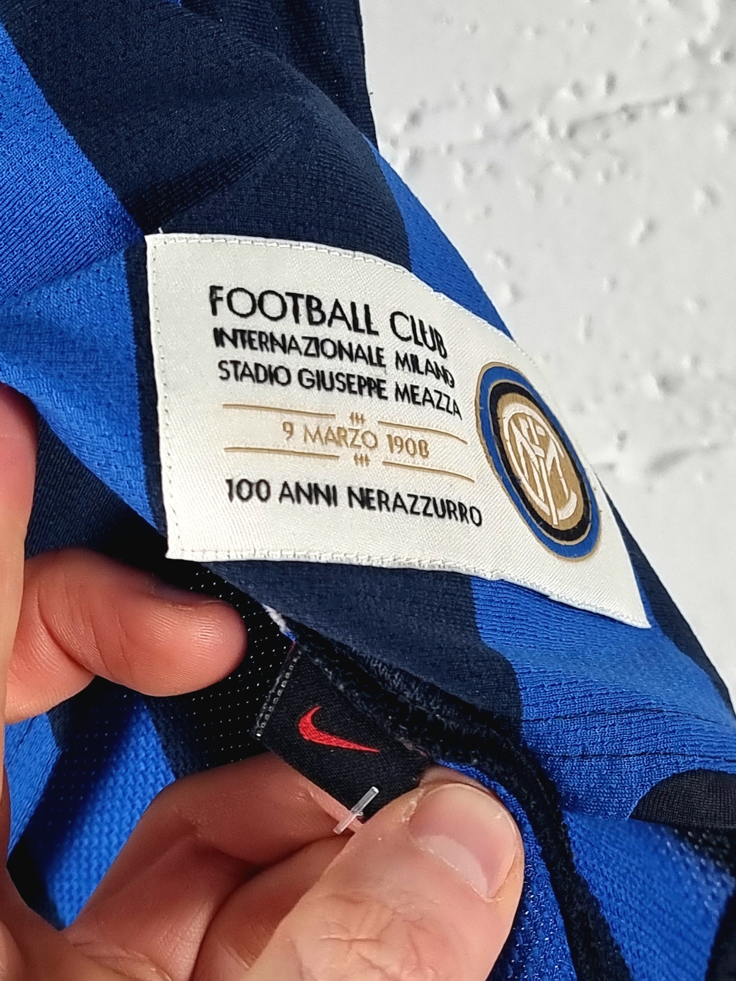 Nike Inter Milan 2007/08 Centenary Home Shirt Youth Medium