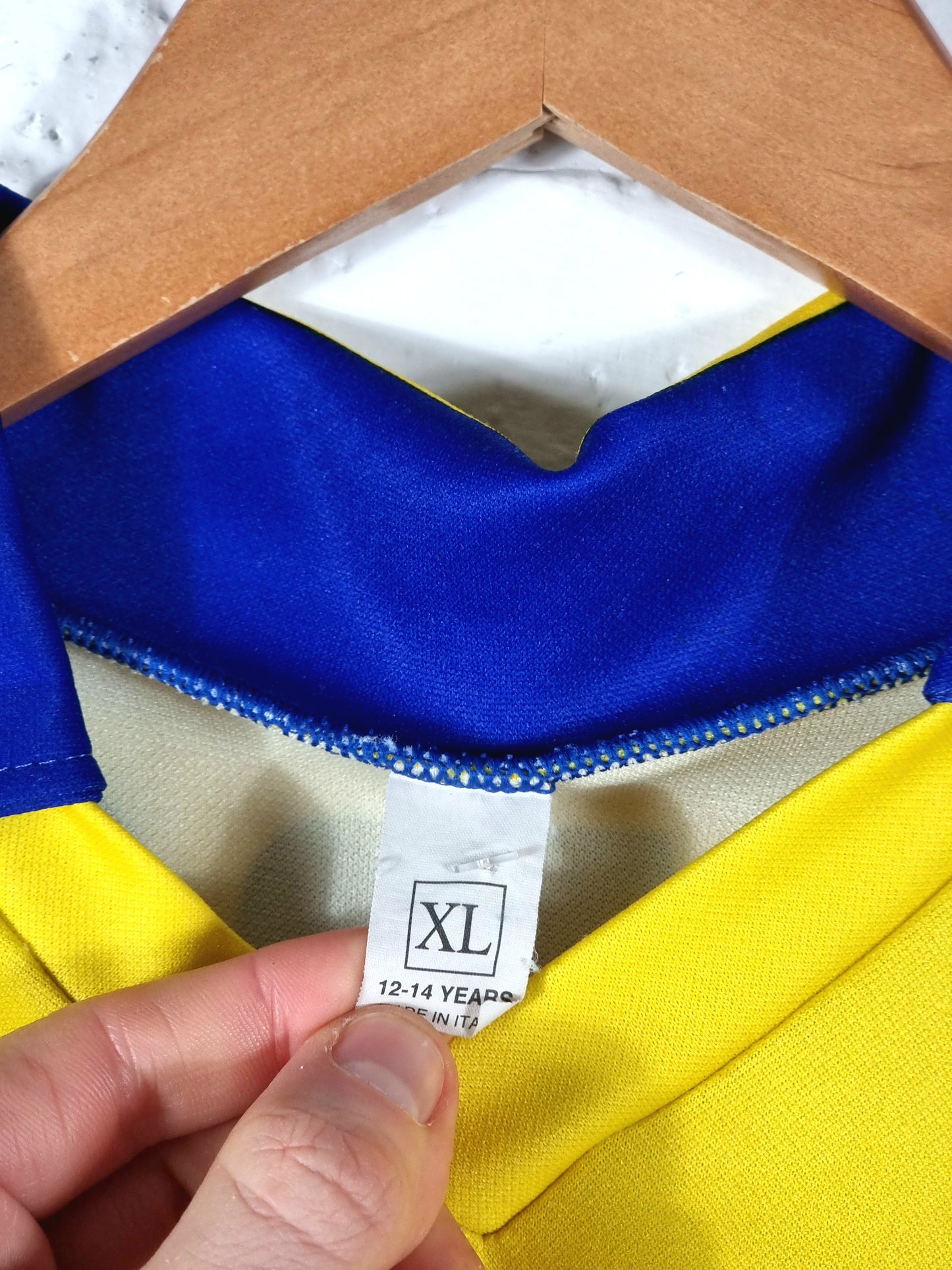 Biemme Chievo Verona 1995/96 'Zamboni 25' Long Sleeve Home Shirt Youth Large