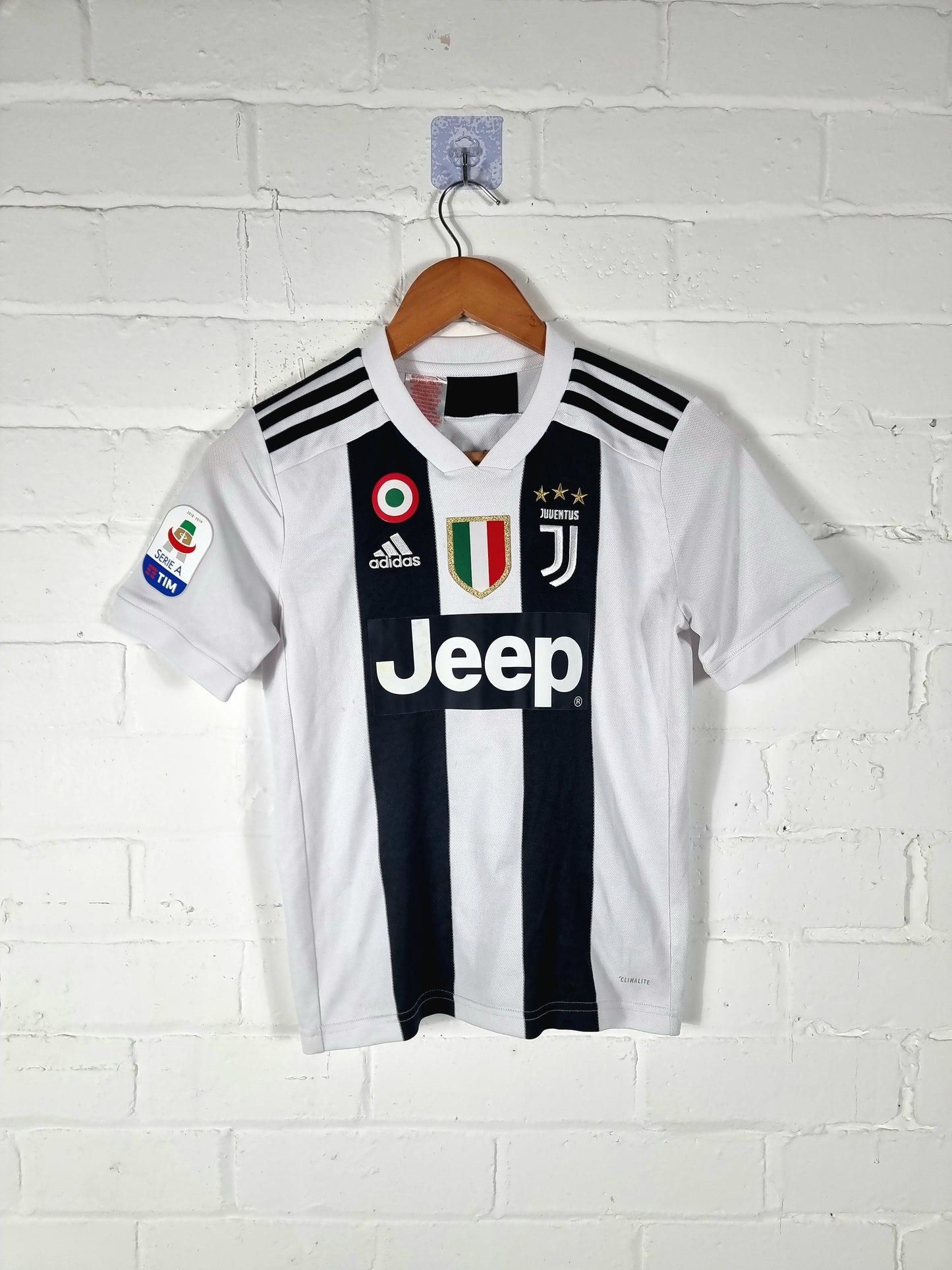 Adidas Juventus 2018/19 'Ronaldo 7' Home Shirt Youth Medium
