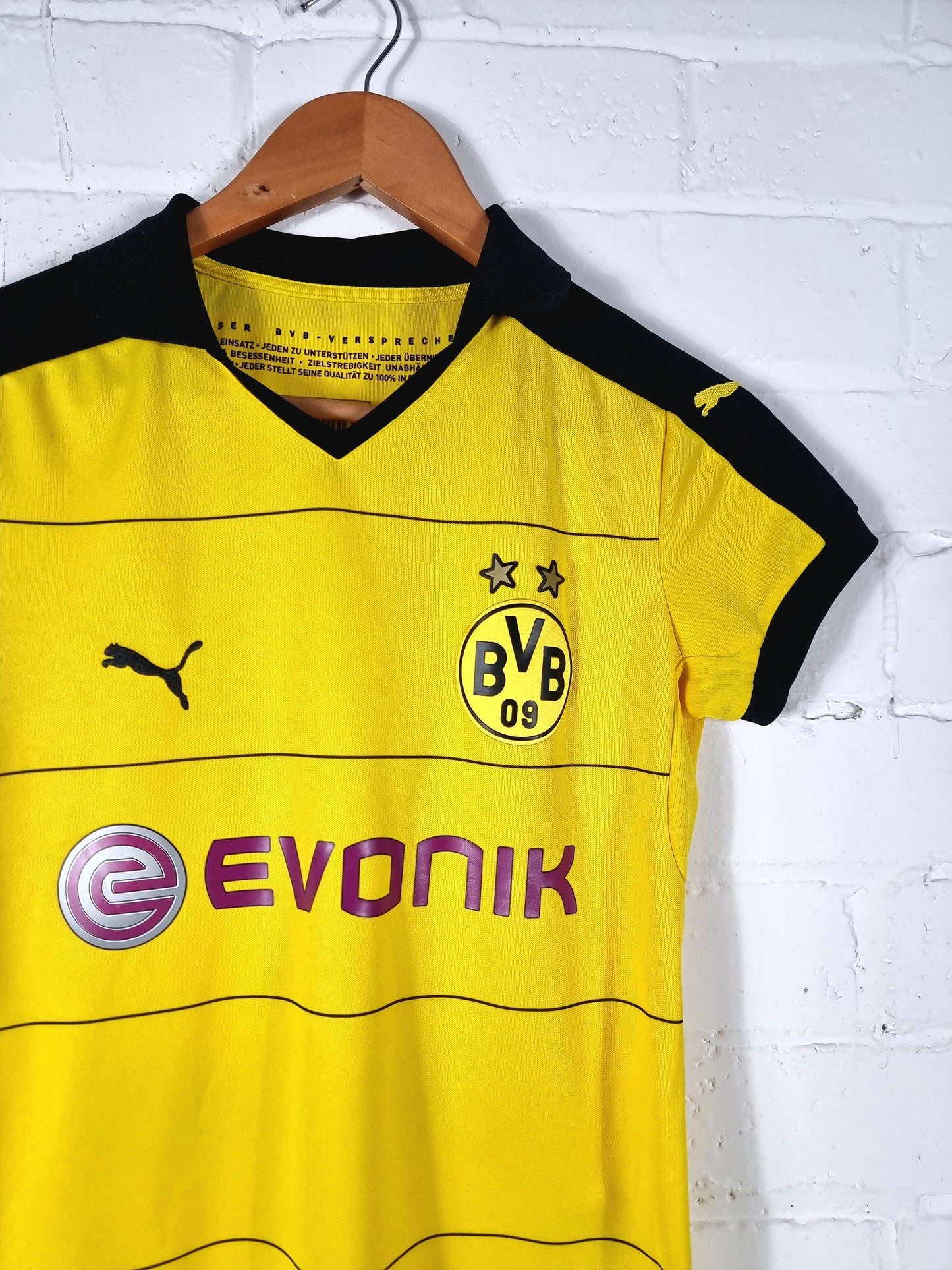 Puma Borussia Dortmund 2015/16 'Aubameyang 17' Women's Home Shirt Small
