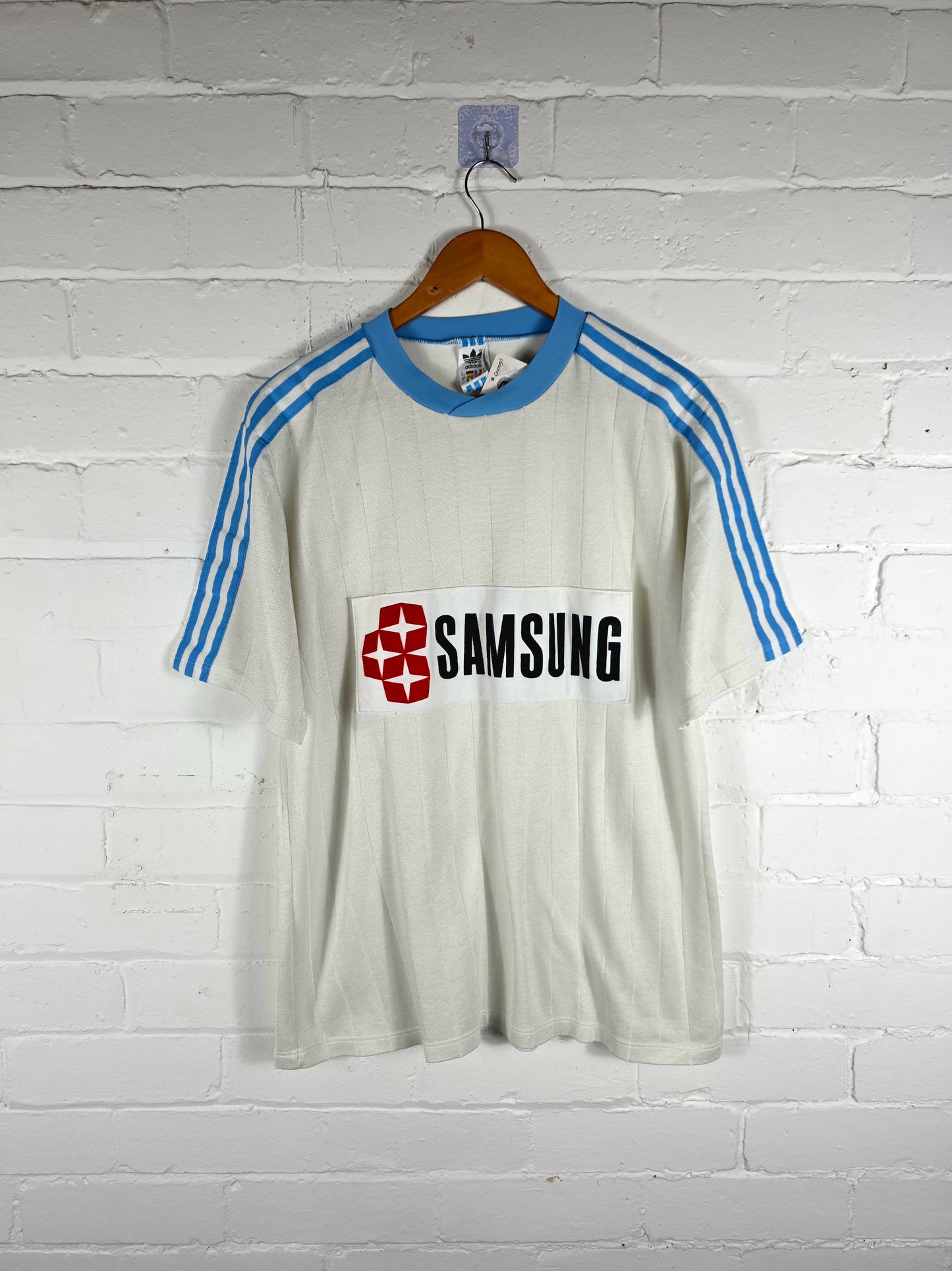 Adidas 1980s Vintage Samsung Football Shirt Template XL