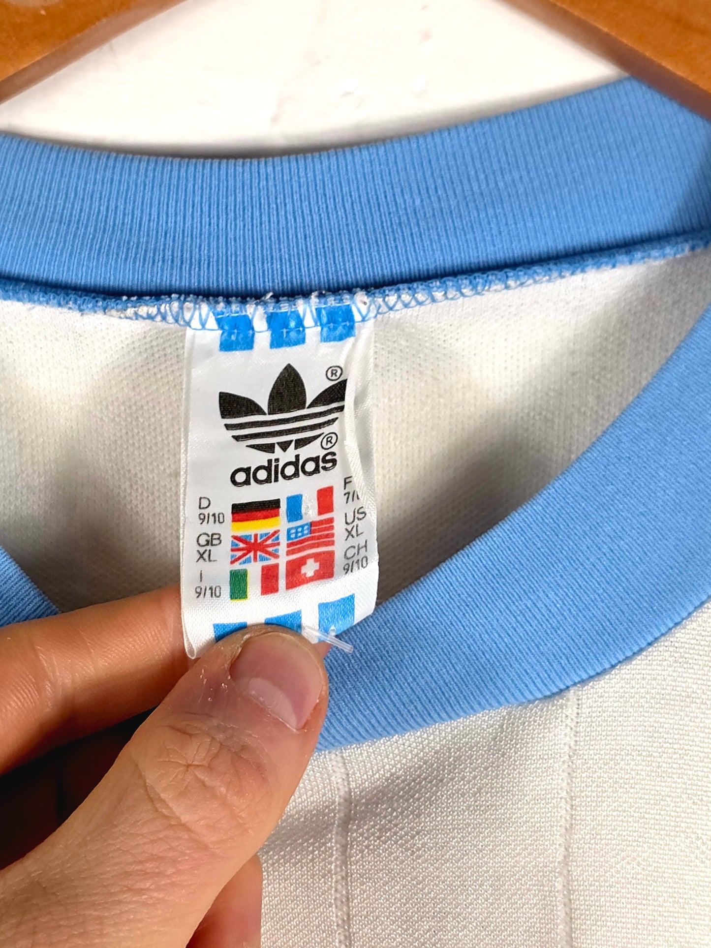 Adidas 1980s Vintage Samsung Football Shirt Template XL