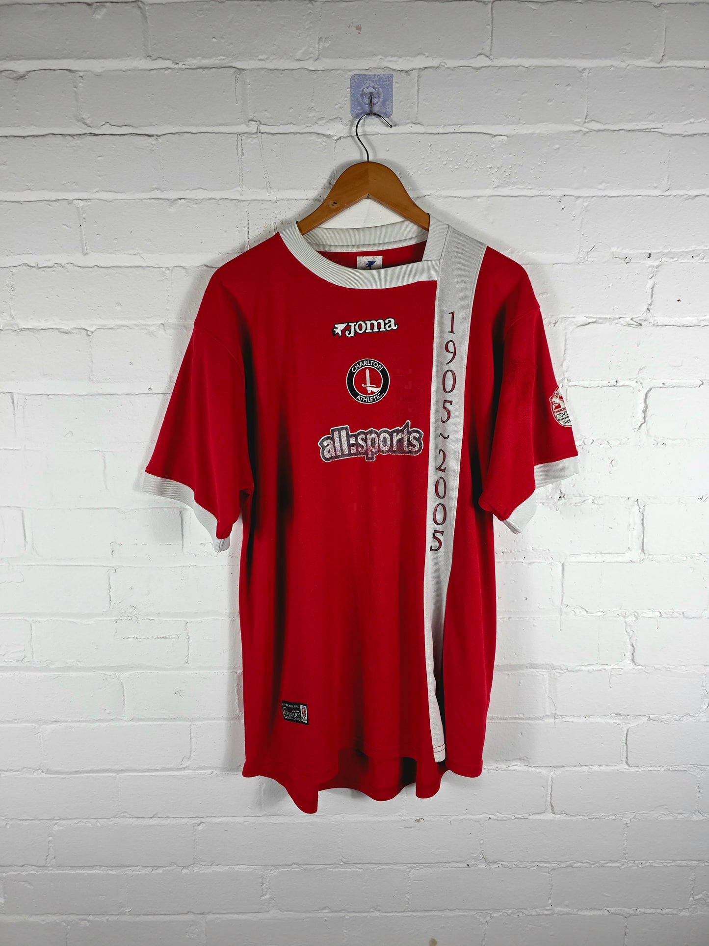Joma Charlton Athletic 2005/06 Centenary Home Shirt Large
