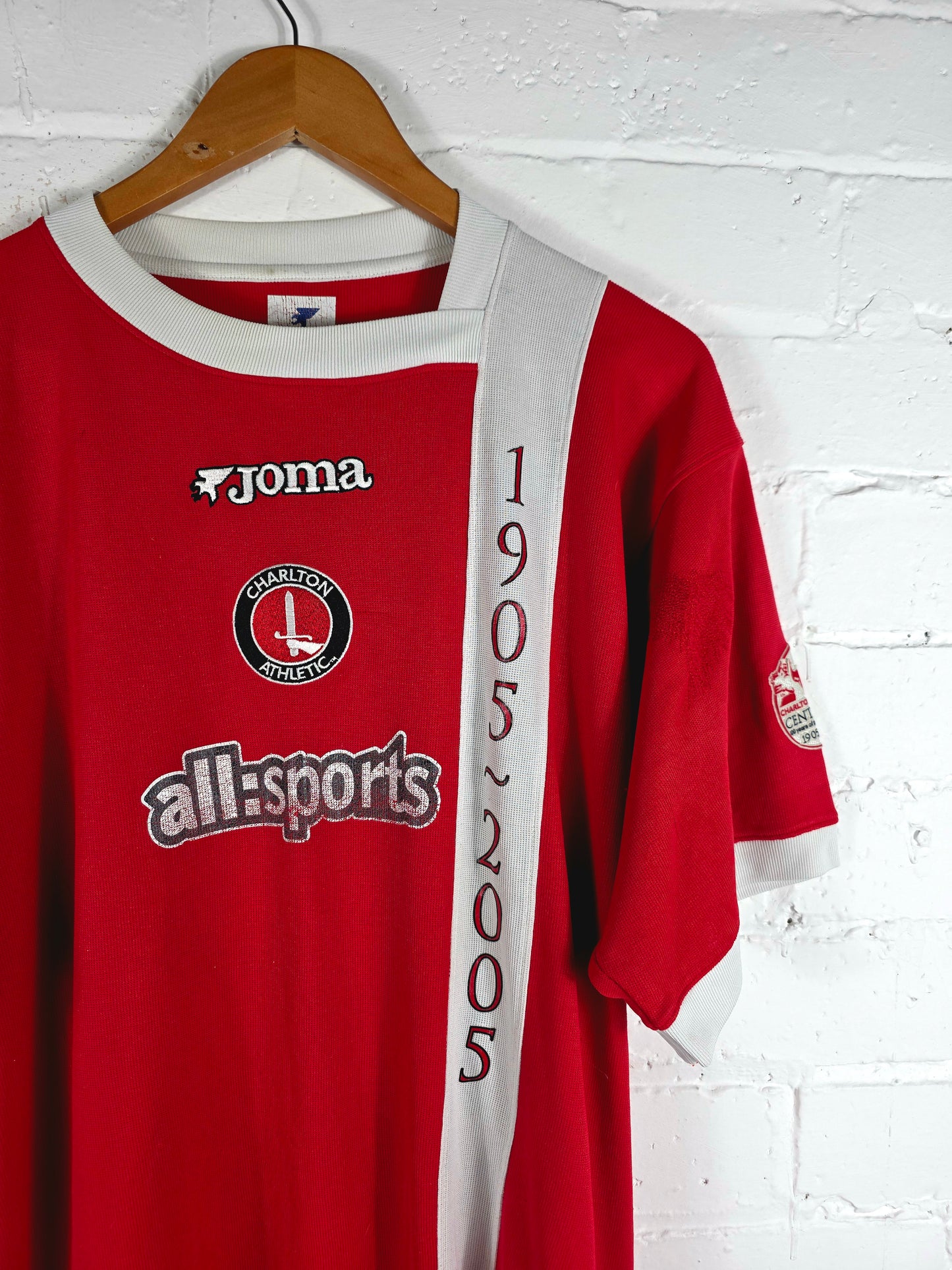 Joma Charlton Athletic 2005/06 Centenary Home Shirt Large
