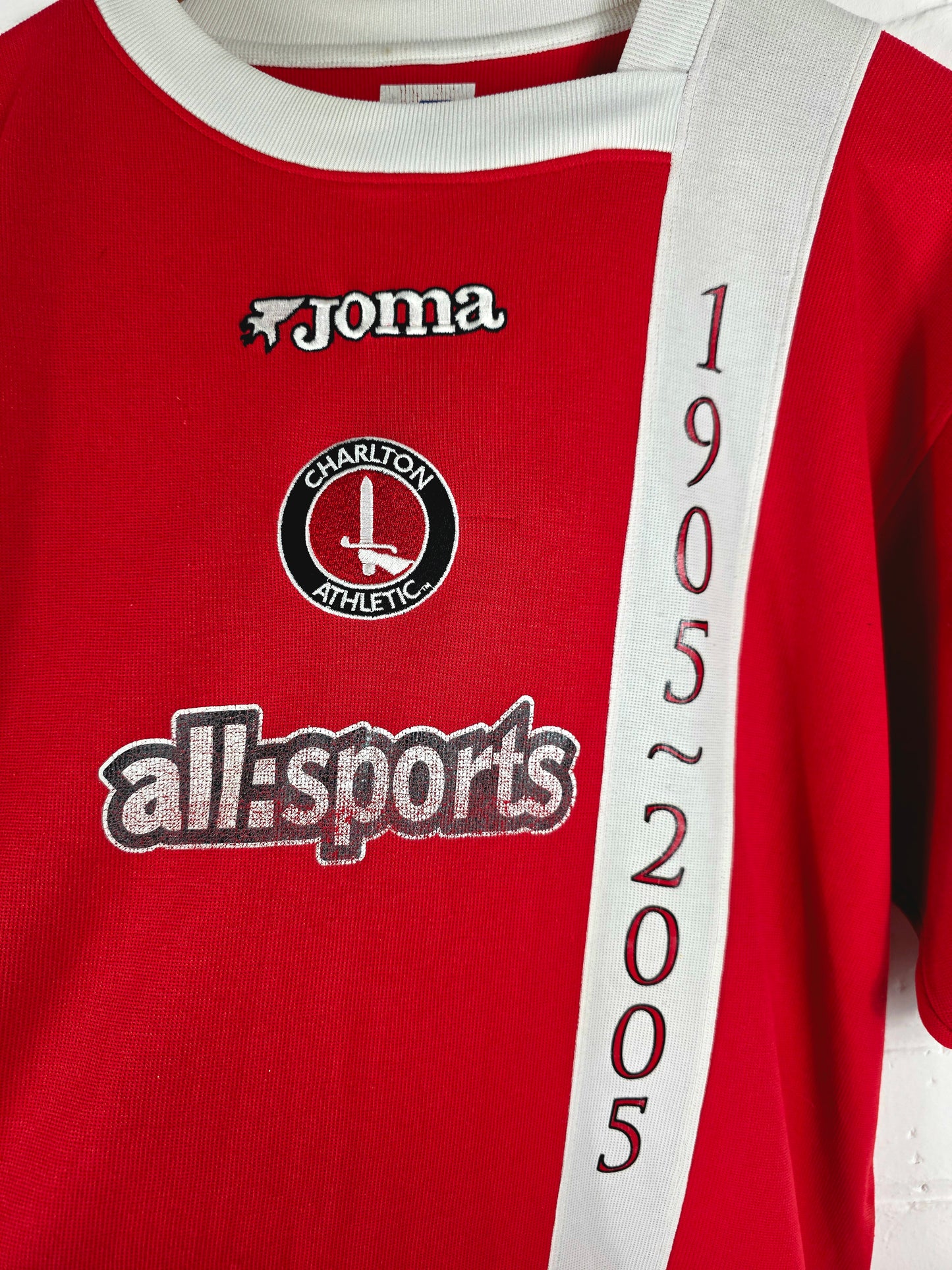 Joma Charlton Athletic 2005/06 Centenary Home Shirt Large