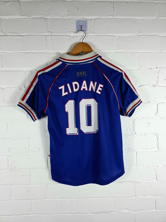 Adidas France 1998/00 'Zidane 10' Home Shirt Youth Large