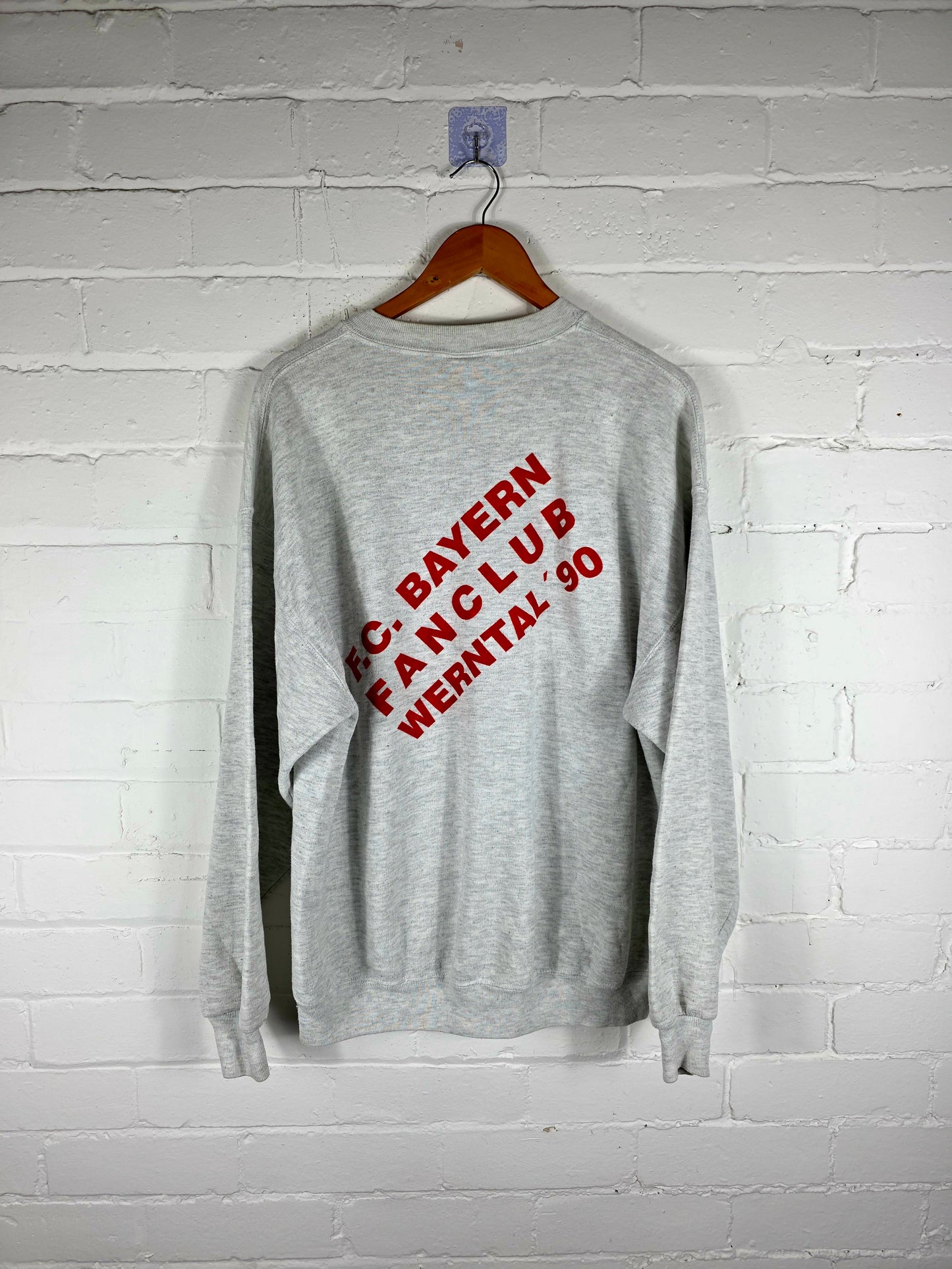 Jerzees Bayern Munich 1990s Signed Fan Club Sweatshirt XL