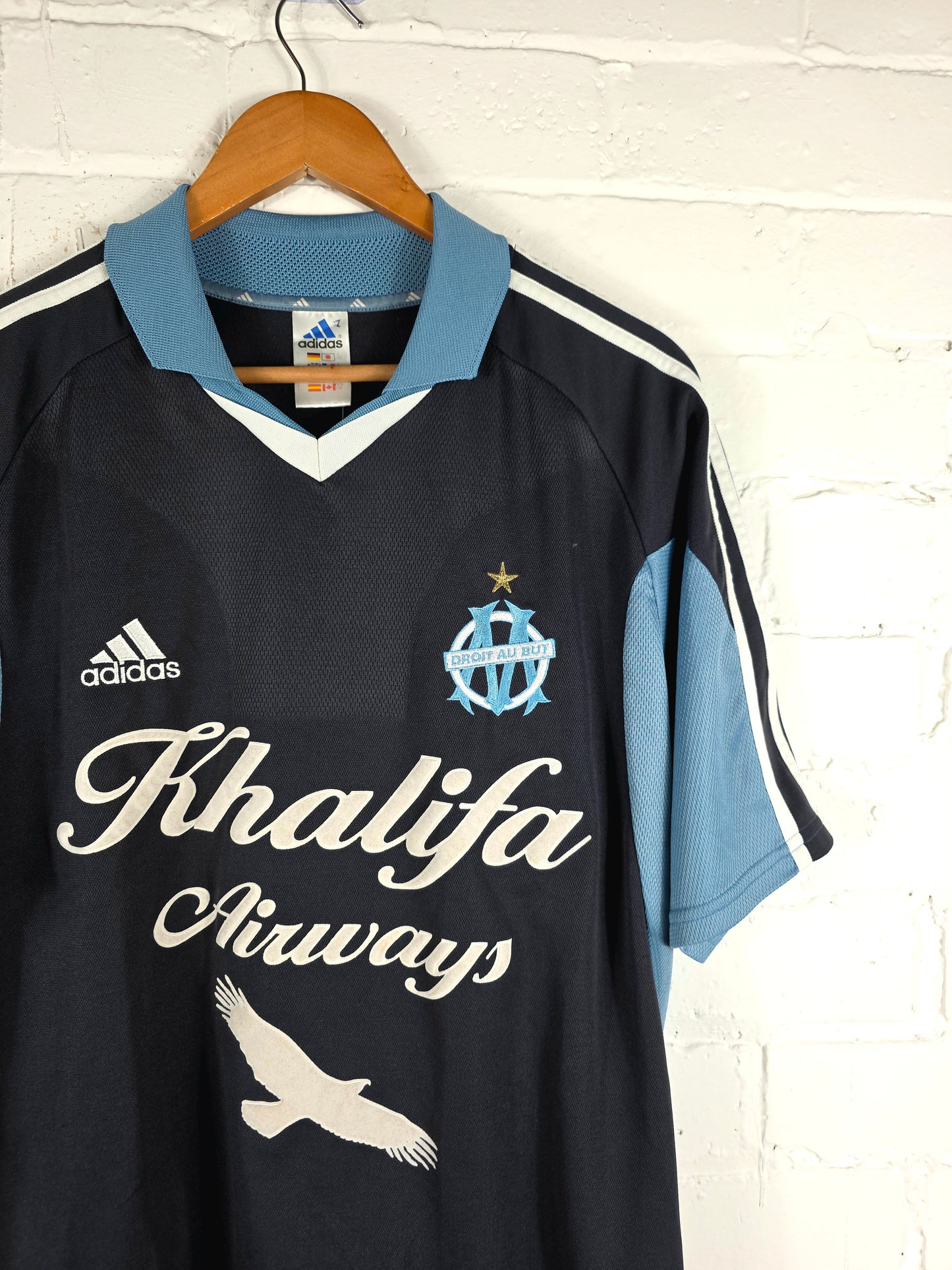 Adidas Marseille 2001/02 'Ba 8' Away Shirt Large