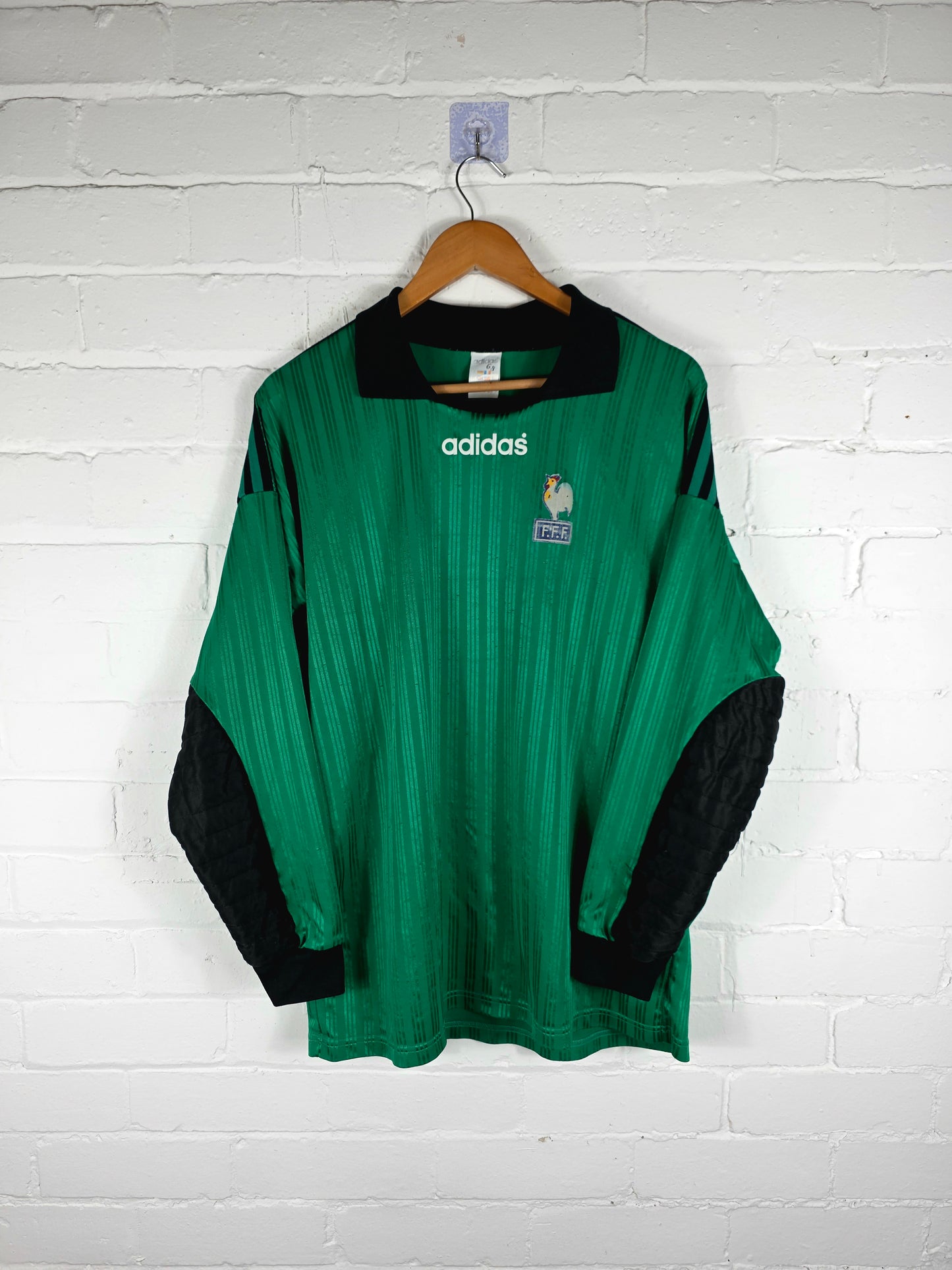 Adidas France 1995/1996 Long Sleeve Goalkeeper Shirt XL