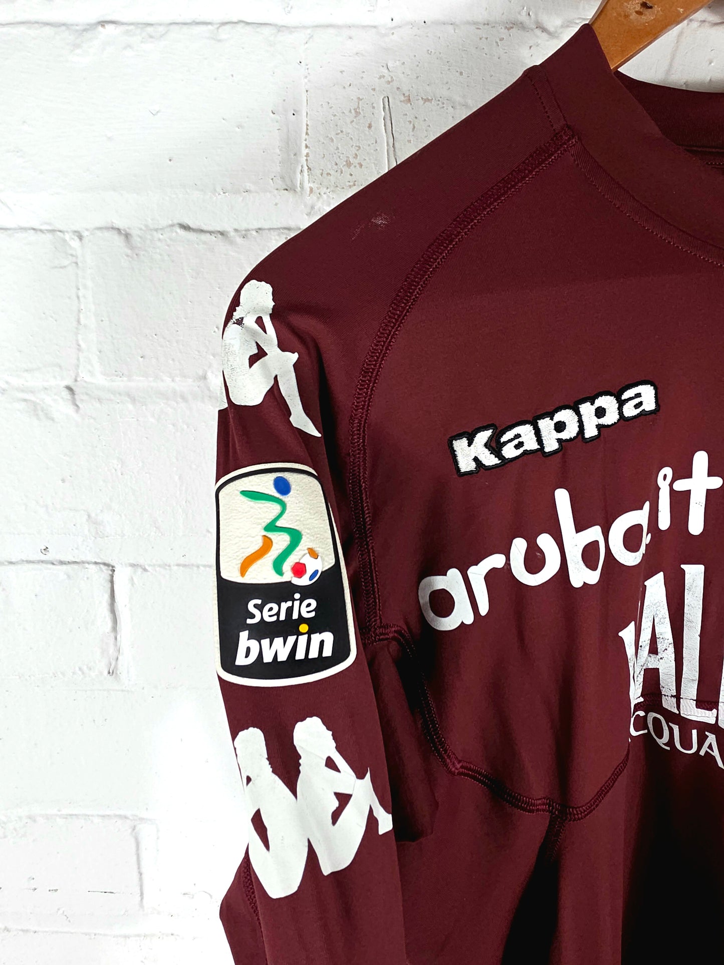 Kappa Torino 2011/12 'Pratali 50' Long Sleeve Player Issue Home Shirt XL