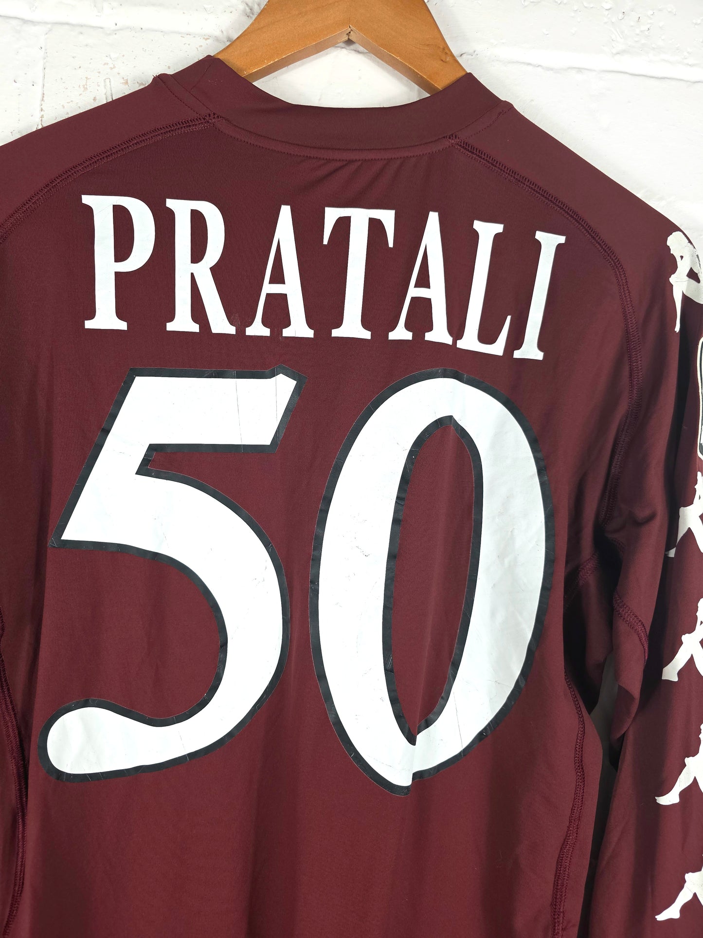 Kappa Torino 2011/12 'Pratali 50' Long Sleeve Player Issue Home Shirt XL