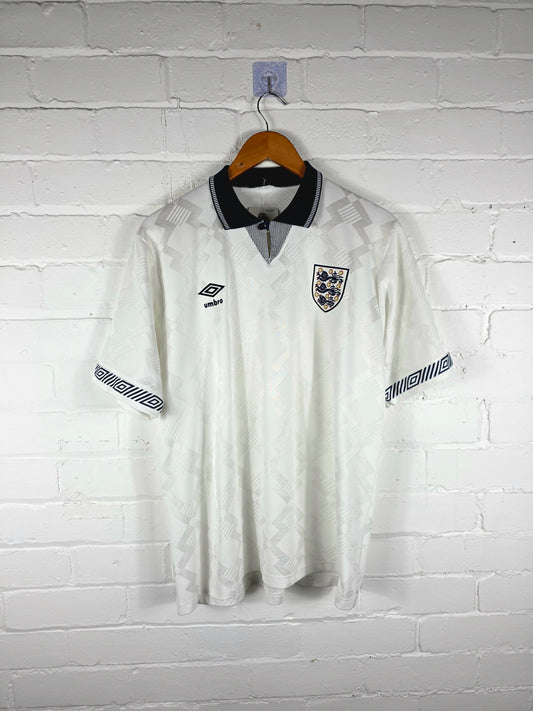 Umbro England 1990/92 Home Shirt Large