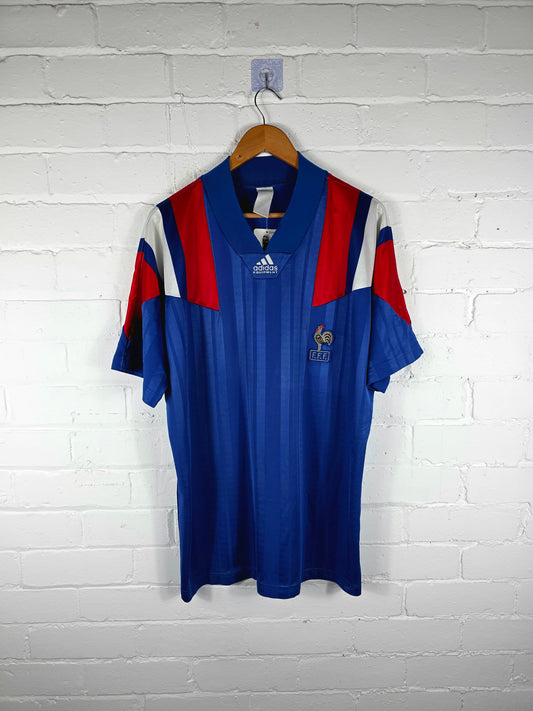 Adidas France 1992/94 Home Shirt Large