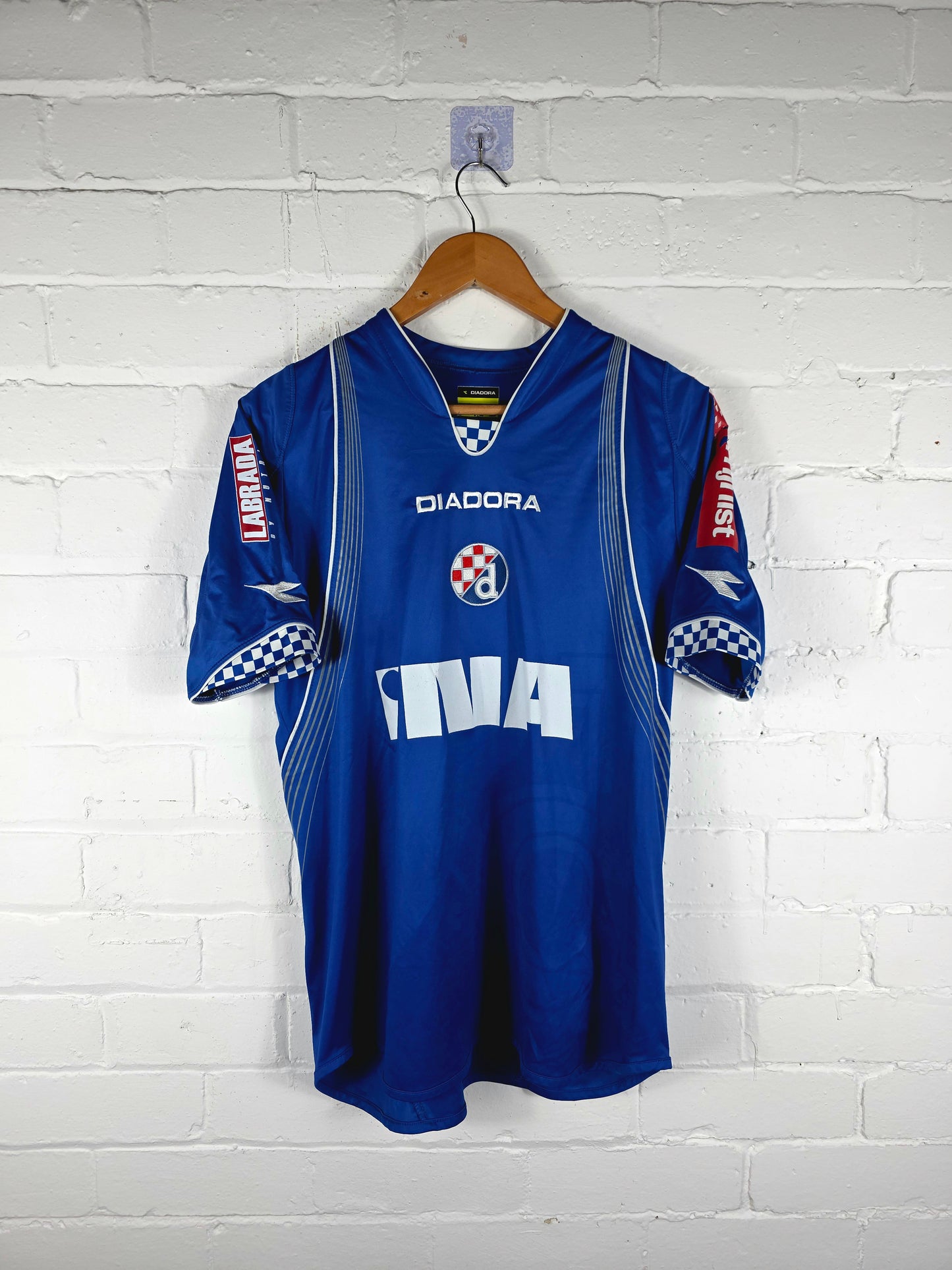 Diadora Dinamo Zagreb 2007/08 Youth Match Issue Home Shirt Medium