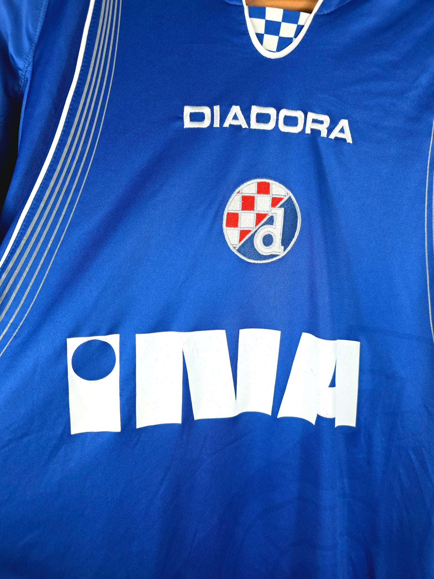 Diadora Dinamo Zagreb 2007/08 Youth Match Issue Home Shirt Medium