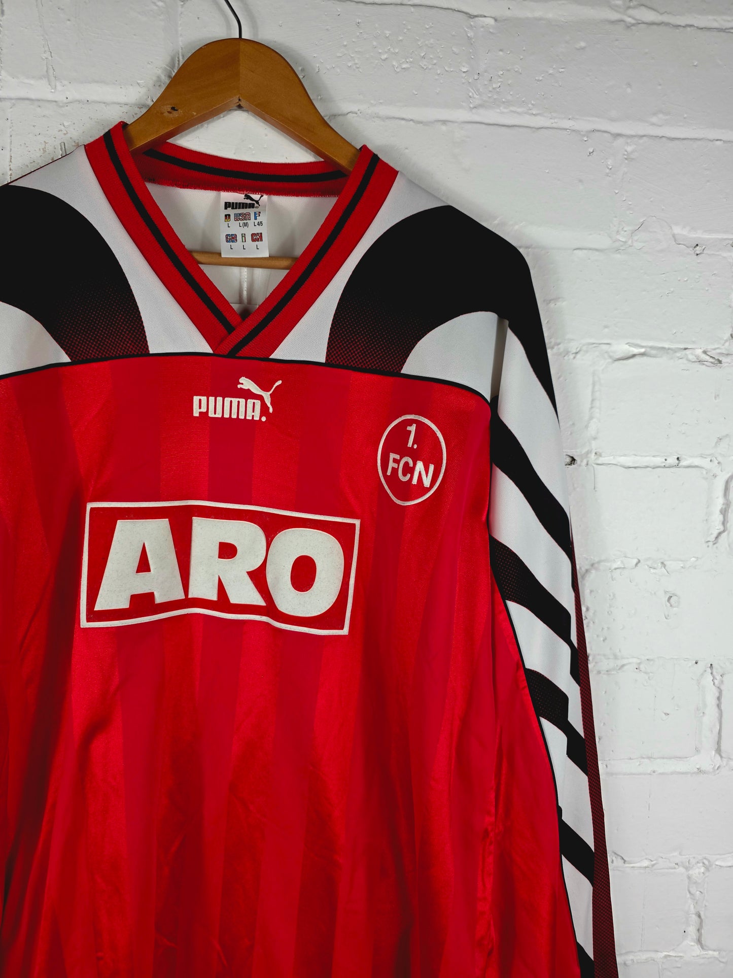Puma FC Nurnberg 1995/96 Long Sleeve Home Shirt Large
