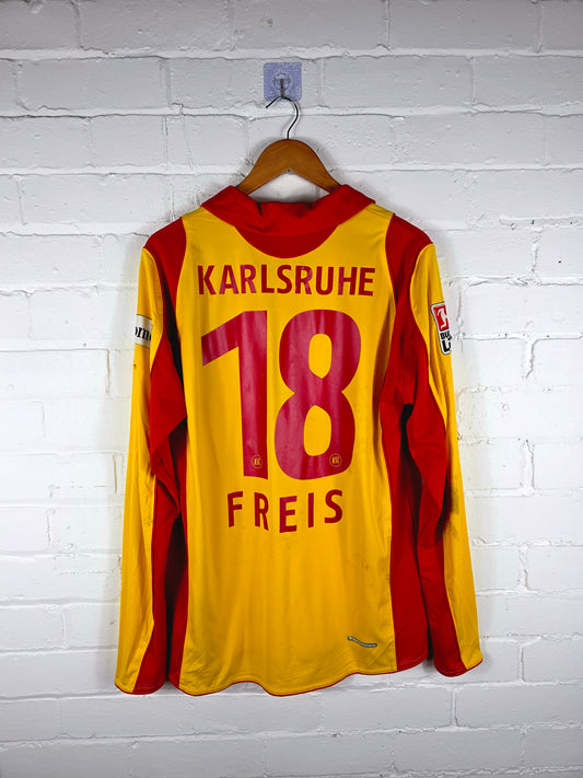 Jako Karlsruher SC 2007/09 'Freis 18' Long Sleeve Match Issue Third Shirt Large