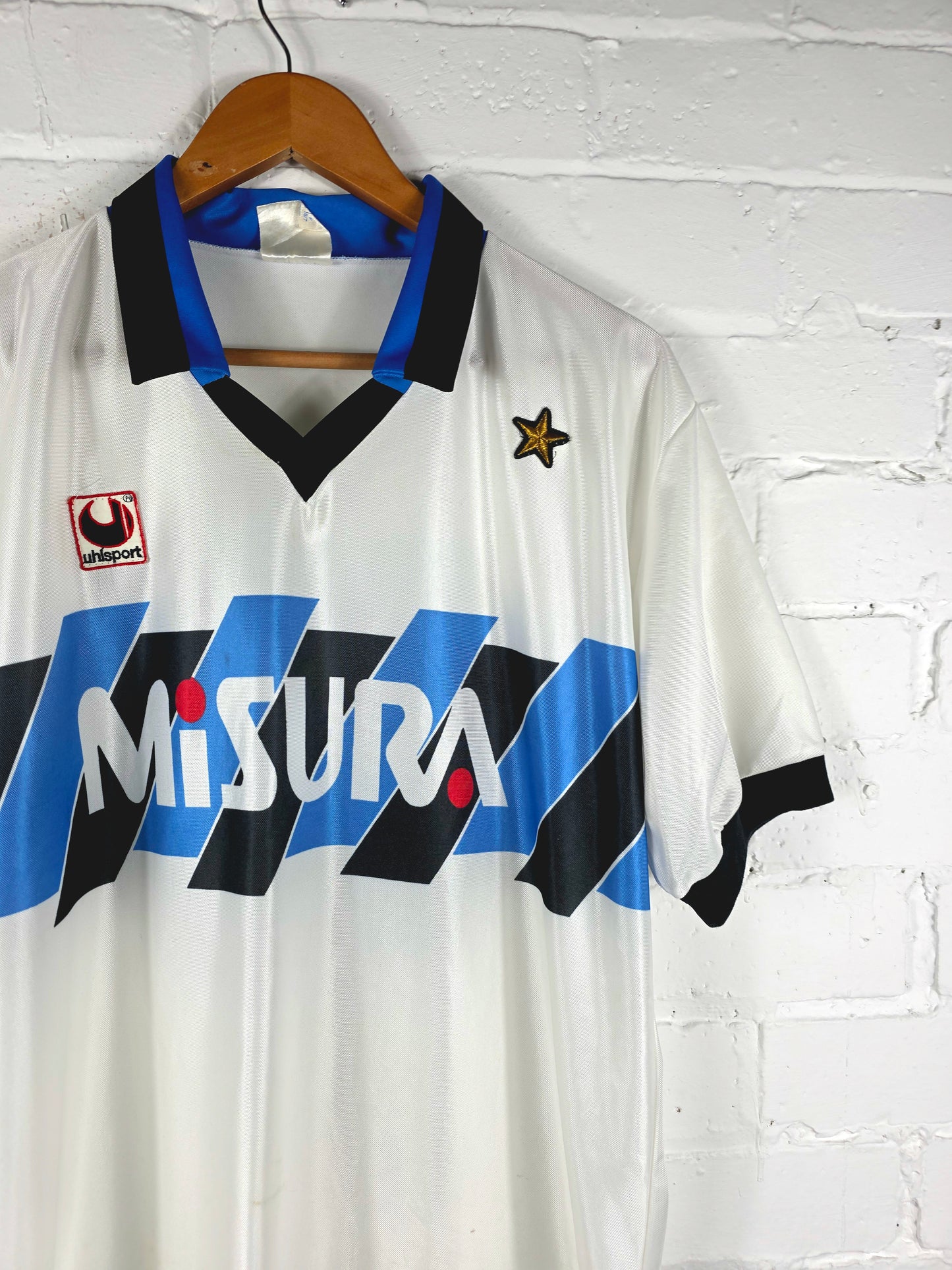 Uhlsport Inter Milan 1989/90 Match Issue Away Shirt XL