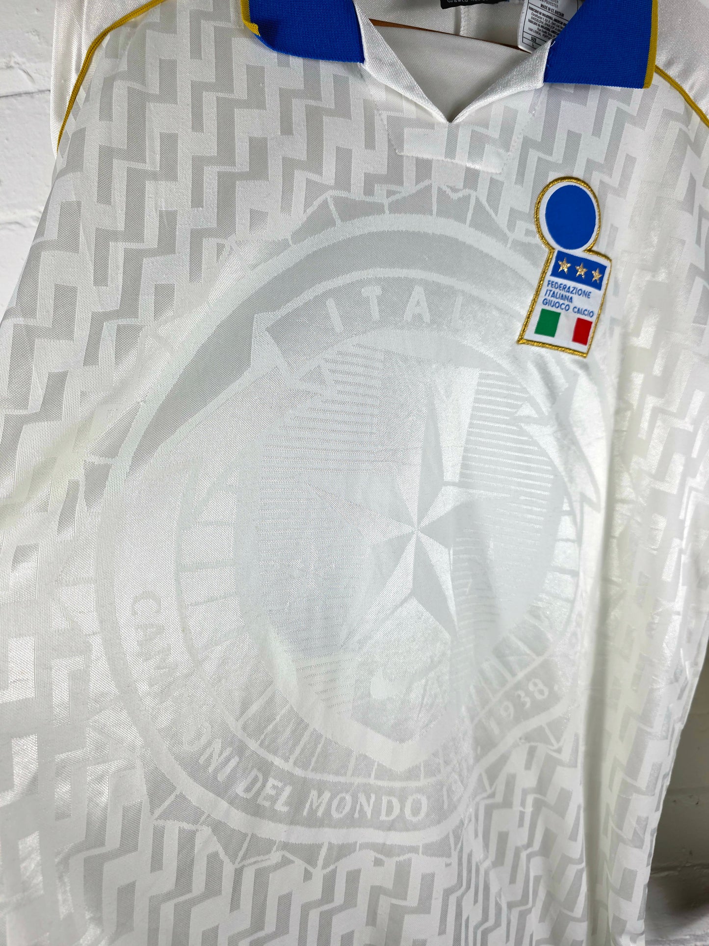 Nike Italy 1995/96 Long Sleeve Match Issue Away Shirt Large