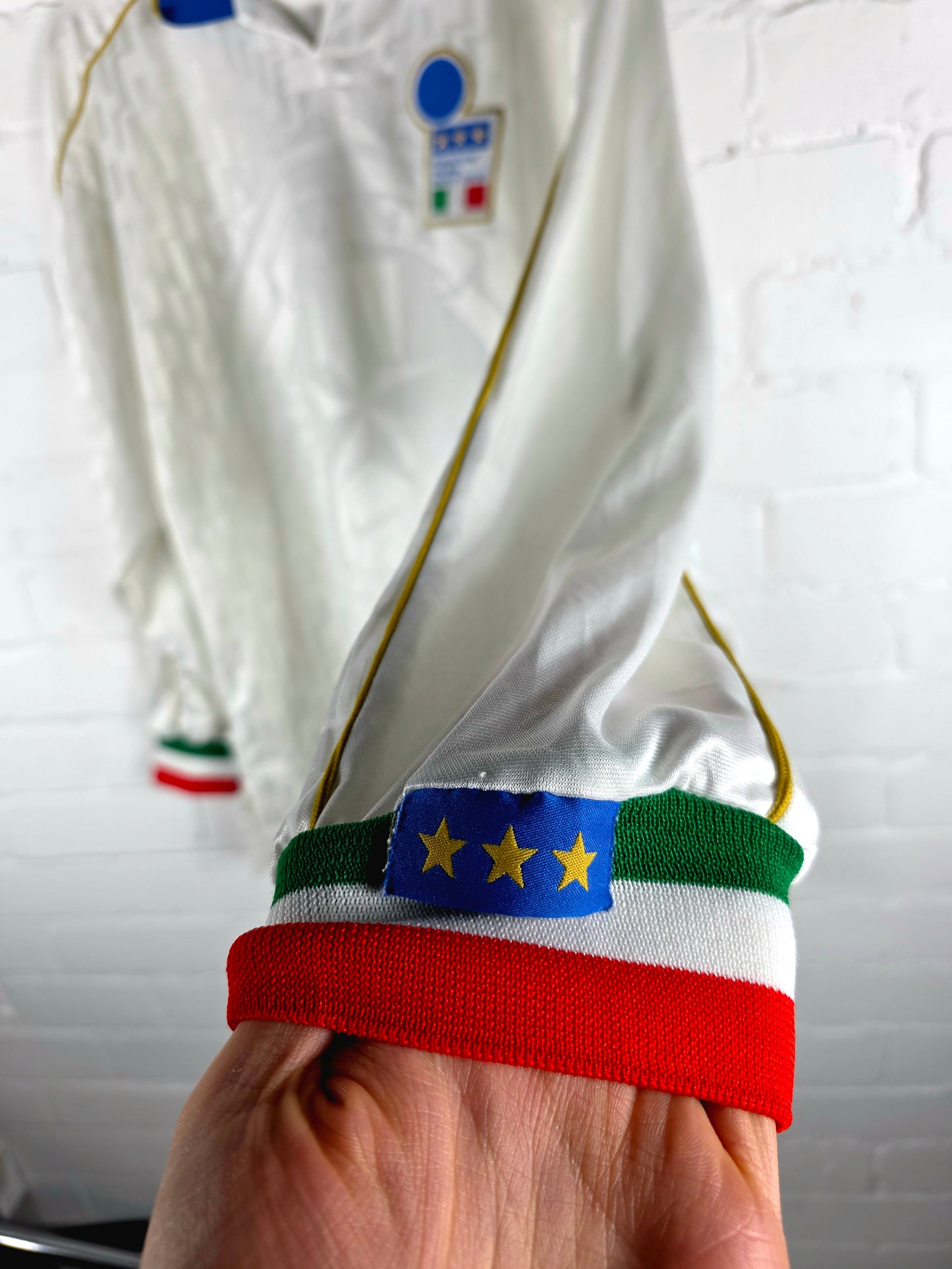 Nike Italy 1995/96 Long Sleeve Match Issue Away Shirt Large