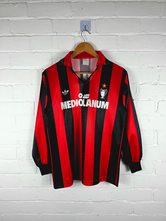 Adidas AC Milan 1990/92 Long Sleeve Home Shirt Small