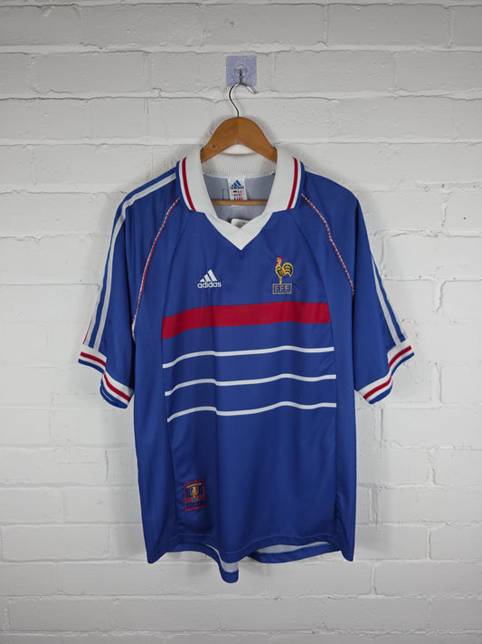 Adidas France 1998/00 Home Shirt Large