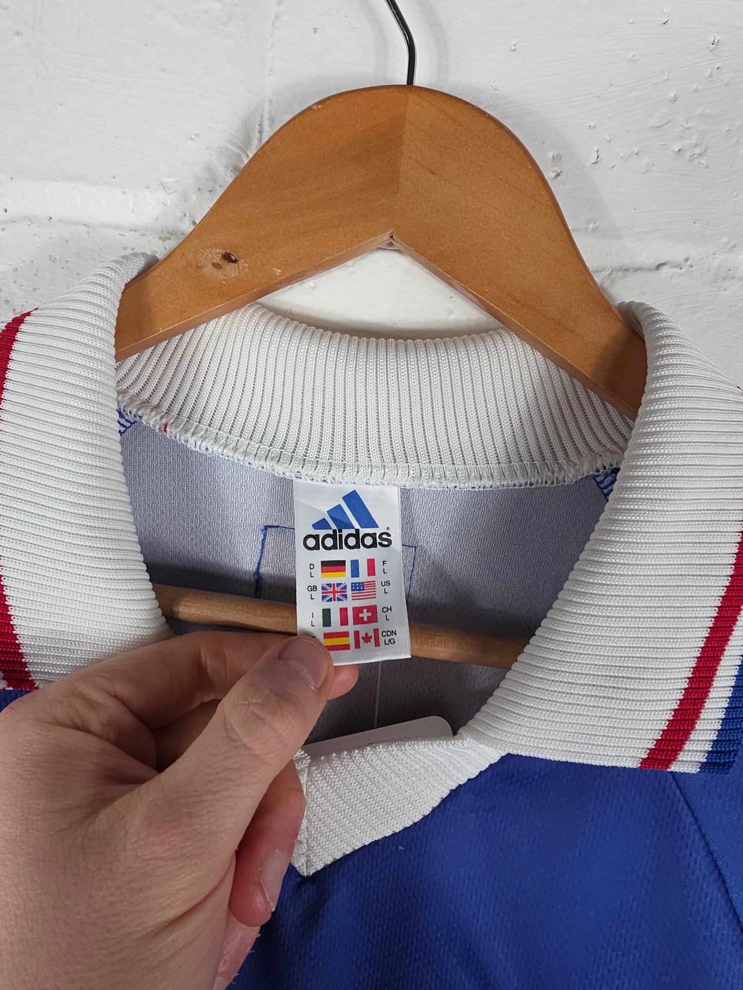 Adidas France 1998/00 Home Shirt Large