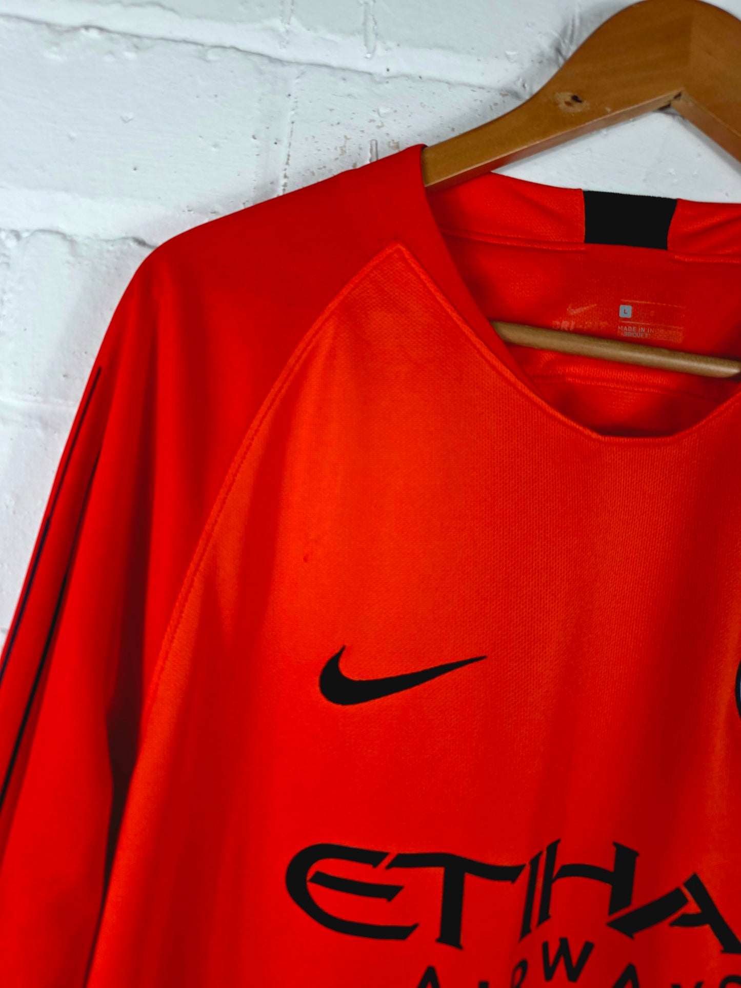 Nike Manchester City 2018/19 Long Sleeve Goalkeeper Shirt Large